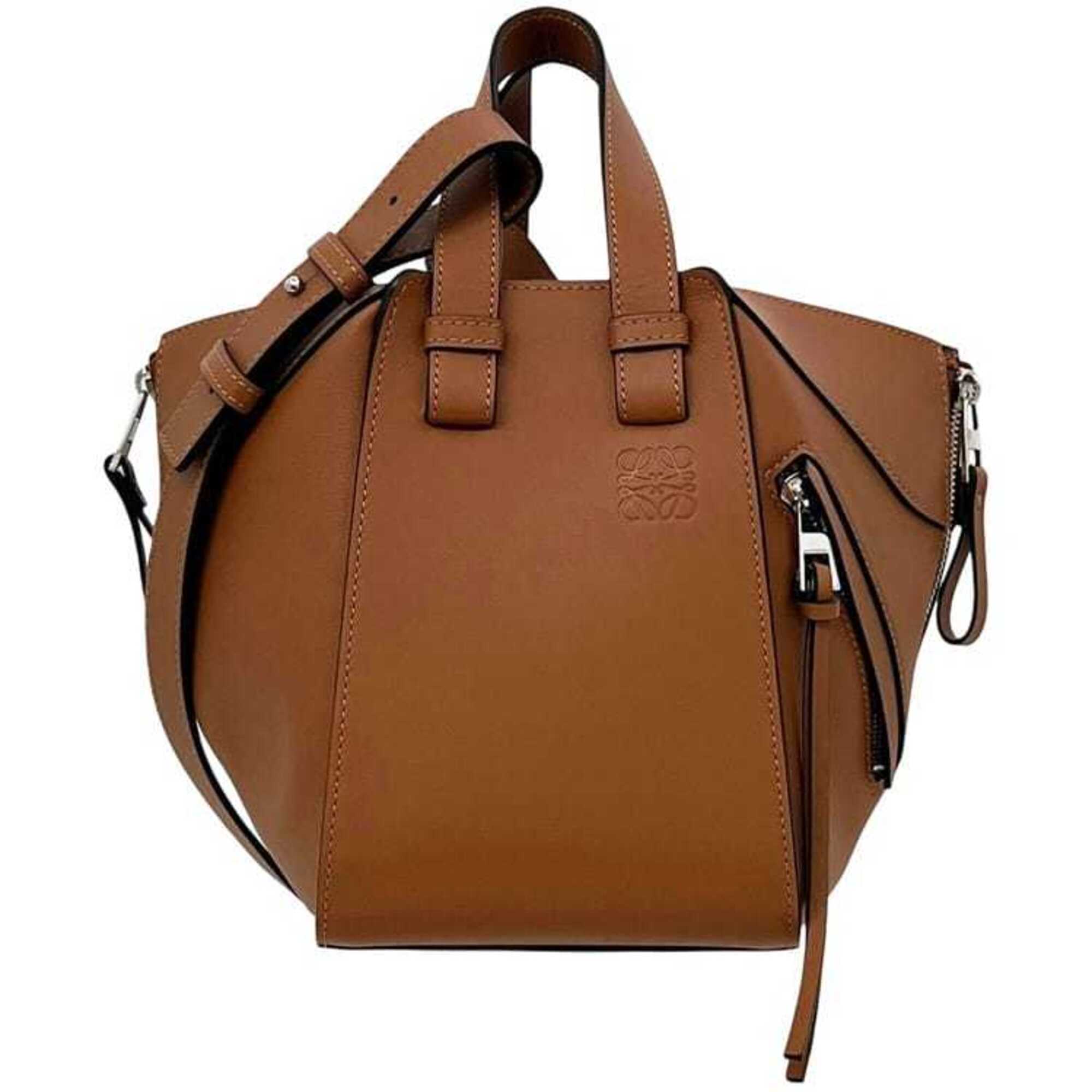 Loewe Hammock Brown Leather Shoulder Bag (Pre-Owned)