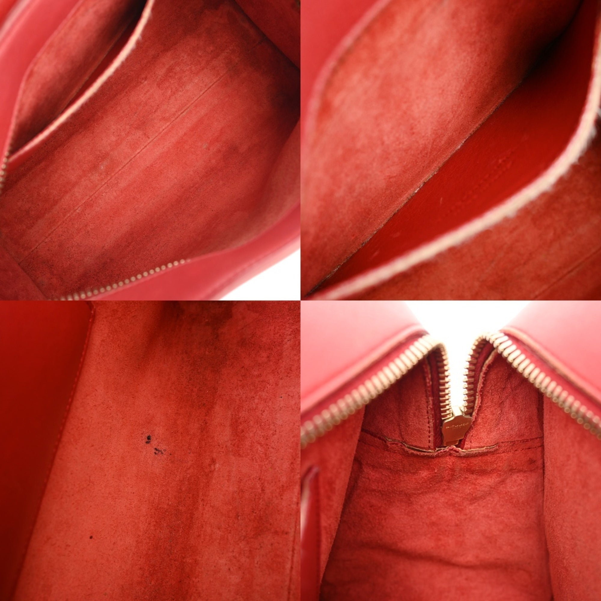 Saint Laurent Red Color Leather Handbag (Pre-Owned)