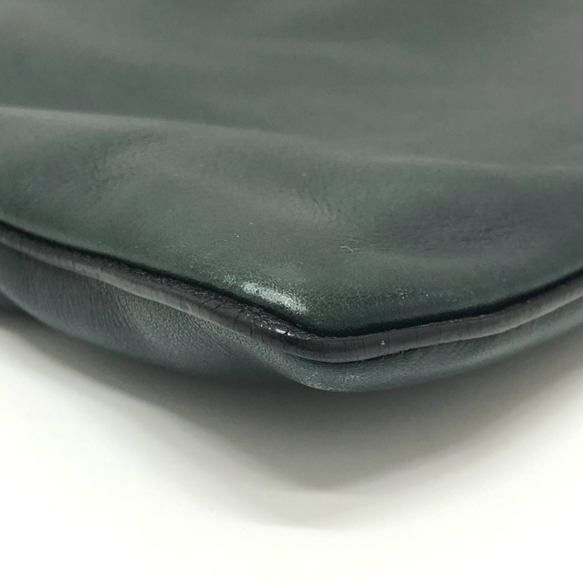 Coach Green Leather Shoulder Bag (Pre-Owned)