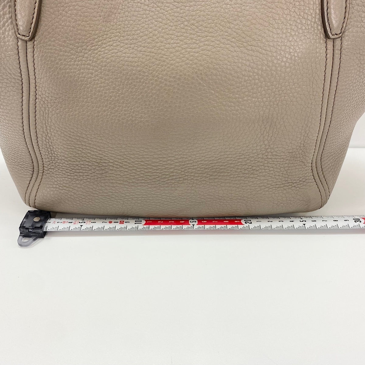 Prada Gray Leather Tote Bag (Pre-Owned)