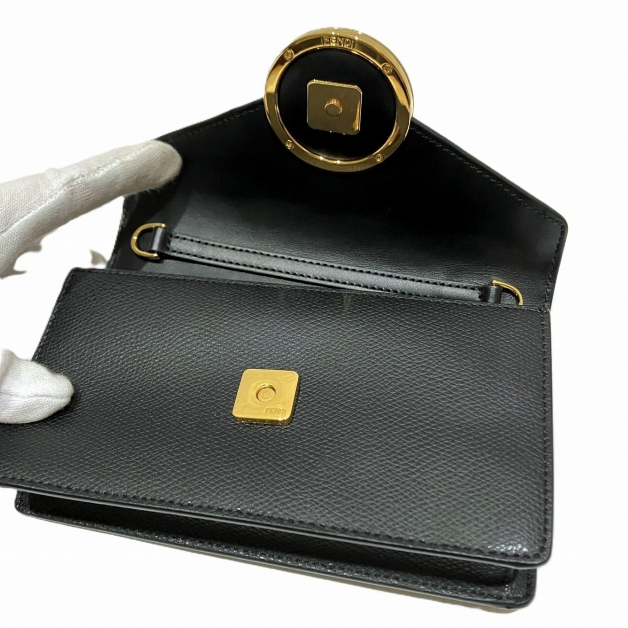 Fendi Black Leather Fanny Pack (Pre-Owned)