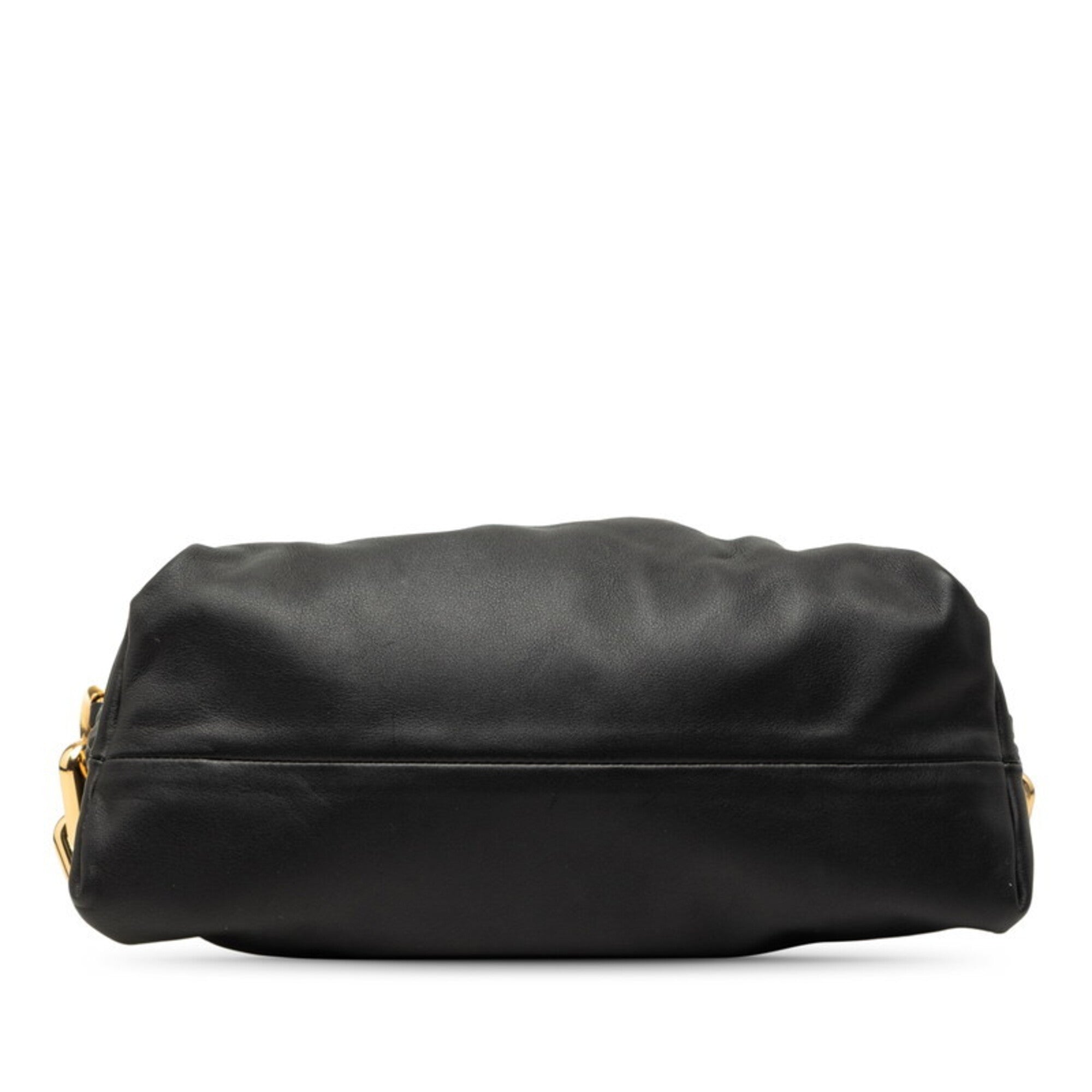 Bottega Veneta Black Leather Handbag (Pre-Owned)