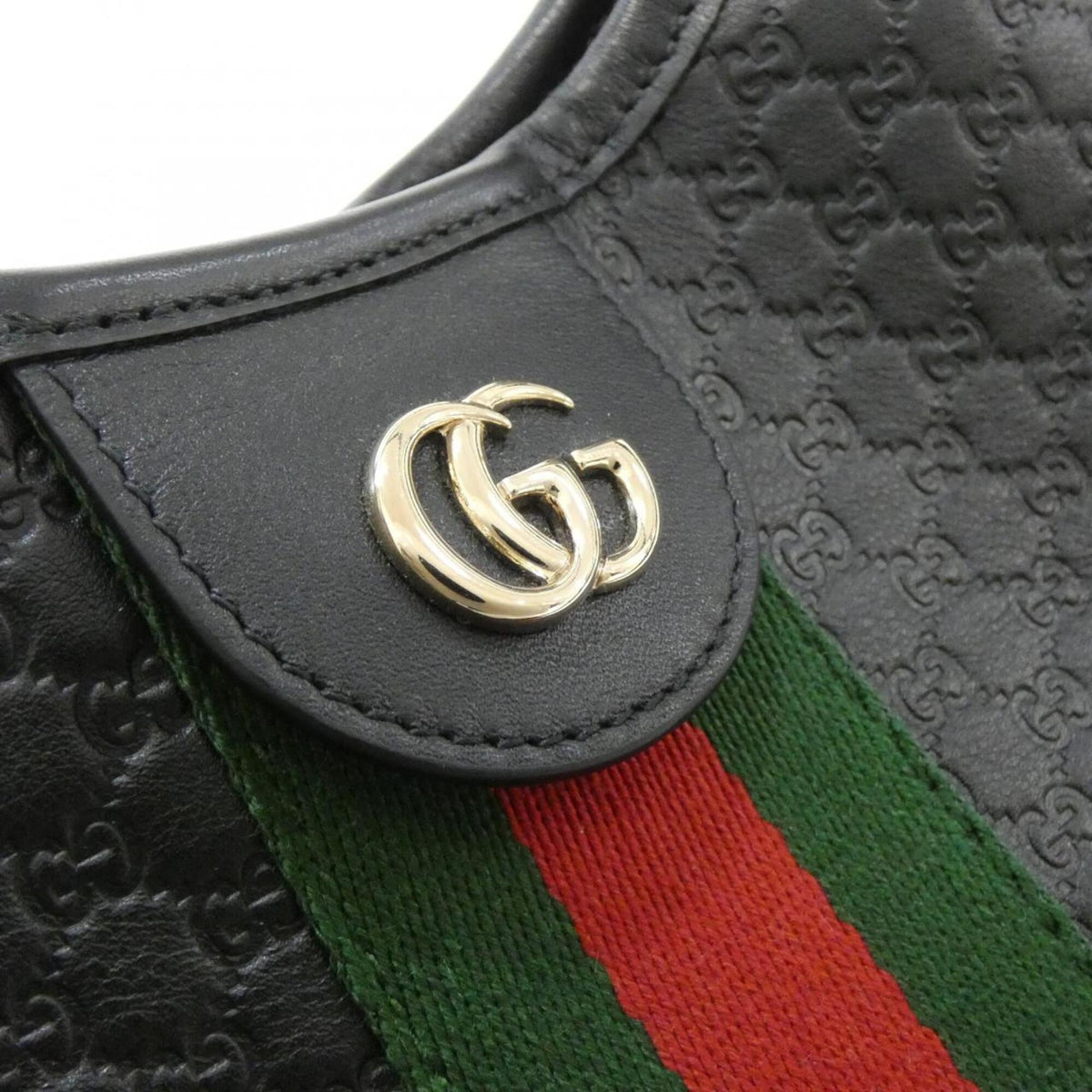 Gucci Black Leather Handbag Pouch (Pre-Owned)