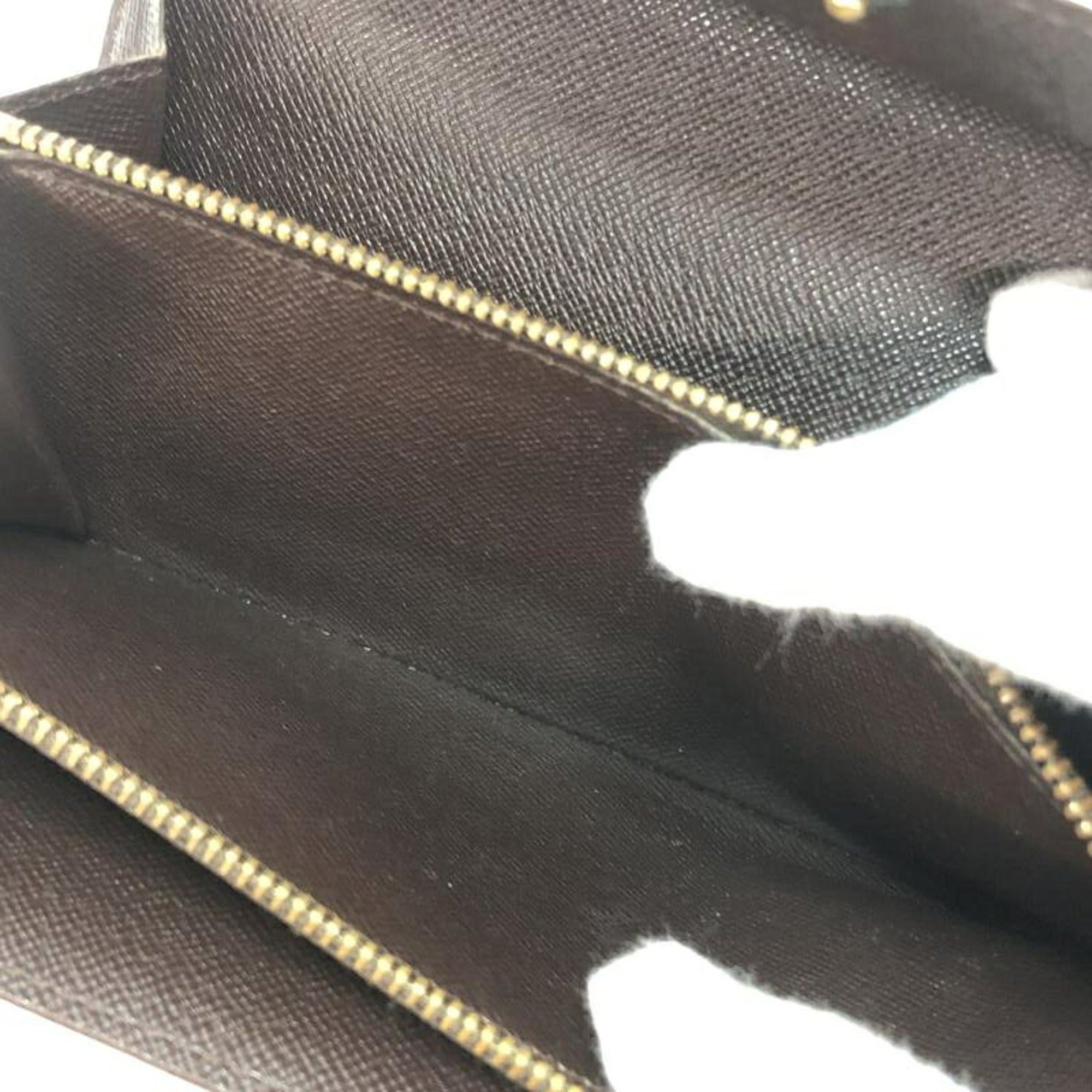 Louis Vuitton Damier Leather Long Wallet (Bi-Fold) (Pre-Owned)