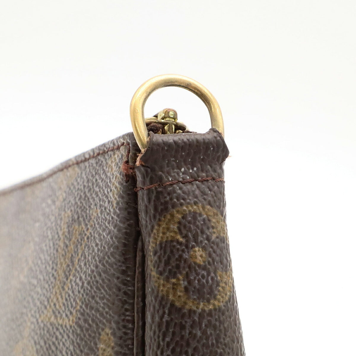 Louis Vuitton Brown Monogram Canvas Pvc Handbag Pochette Pouch (Pre-Owned)