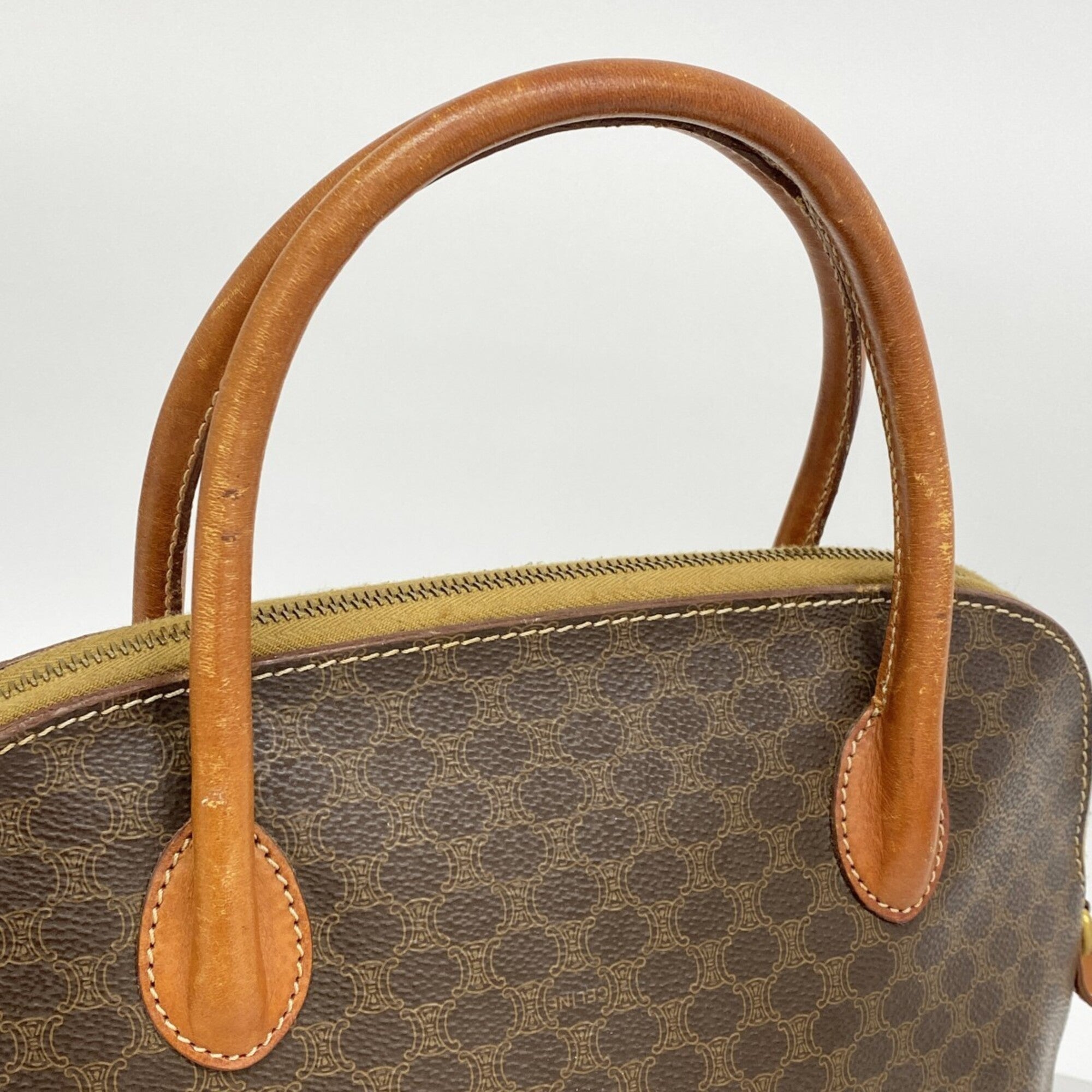 Celine Brown Pvc Handbag (Pre-Owned)