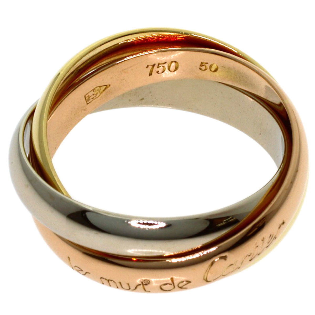 Cartier Yellow Gold (18K) Pink Gold (18K) White Gold (18K) Band Ring (Pre-Owned)