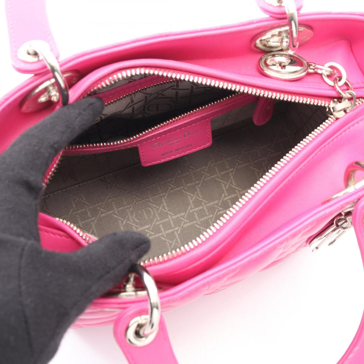 Christian Dior Pink Leather Handbag (Pre-Owned)