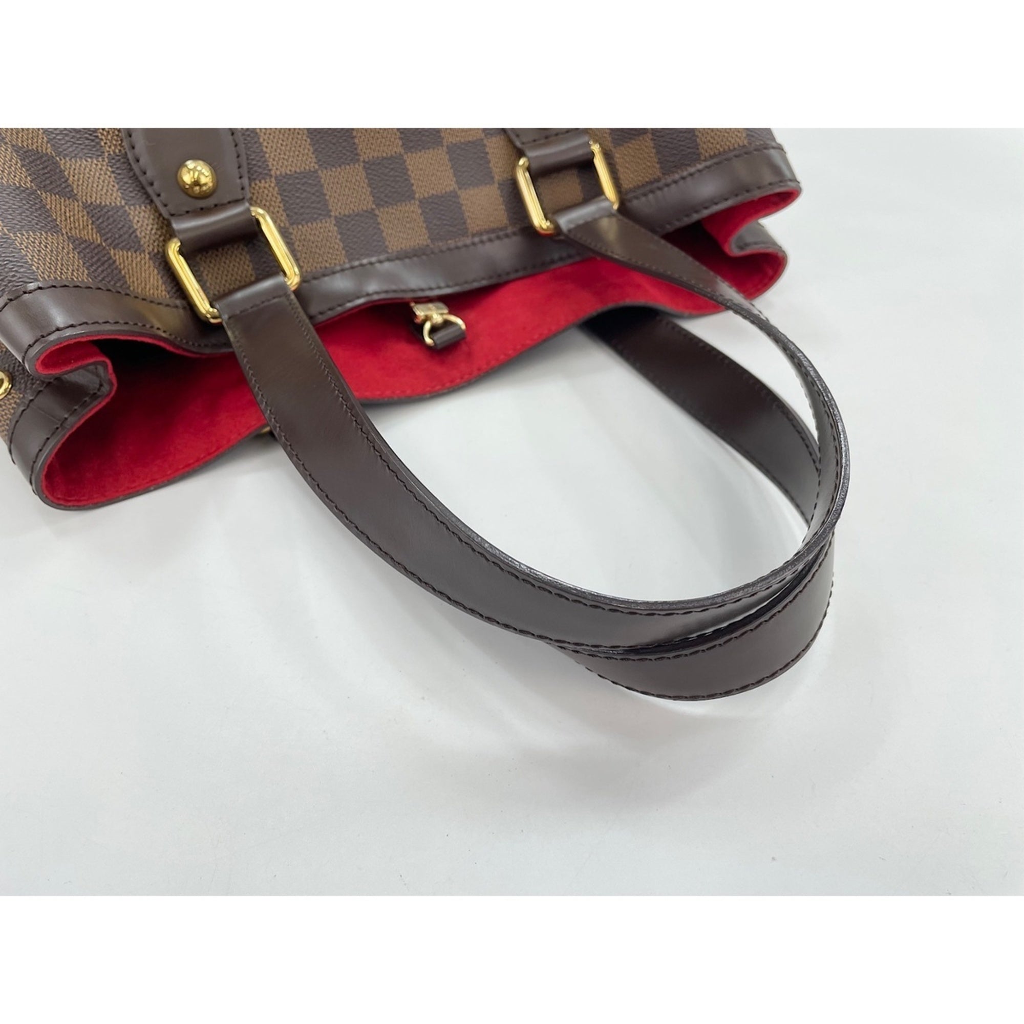 Louis Vuitton Brown Damier Canvas Handbag (Pre-Owned)