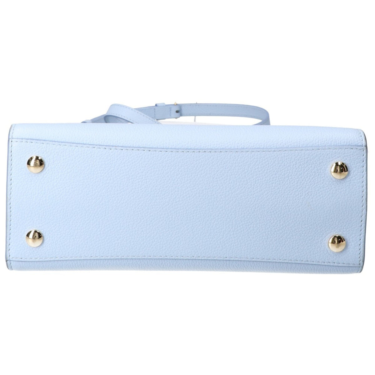 Burberry Sky Blue Leather Shoulder Bag (Pre-Owned)