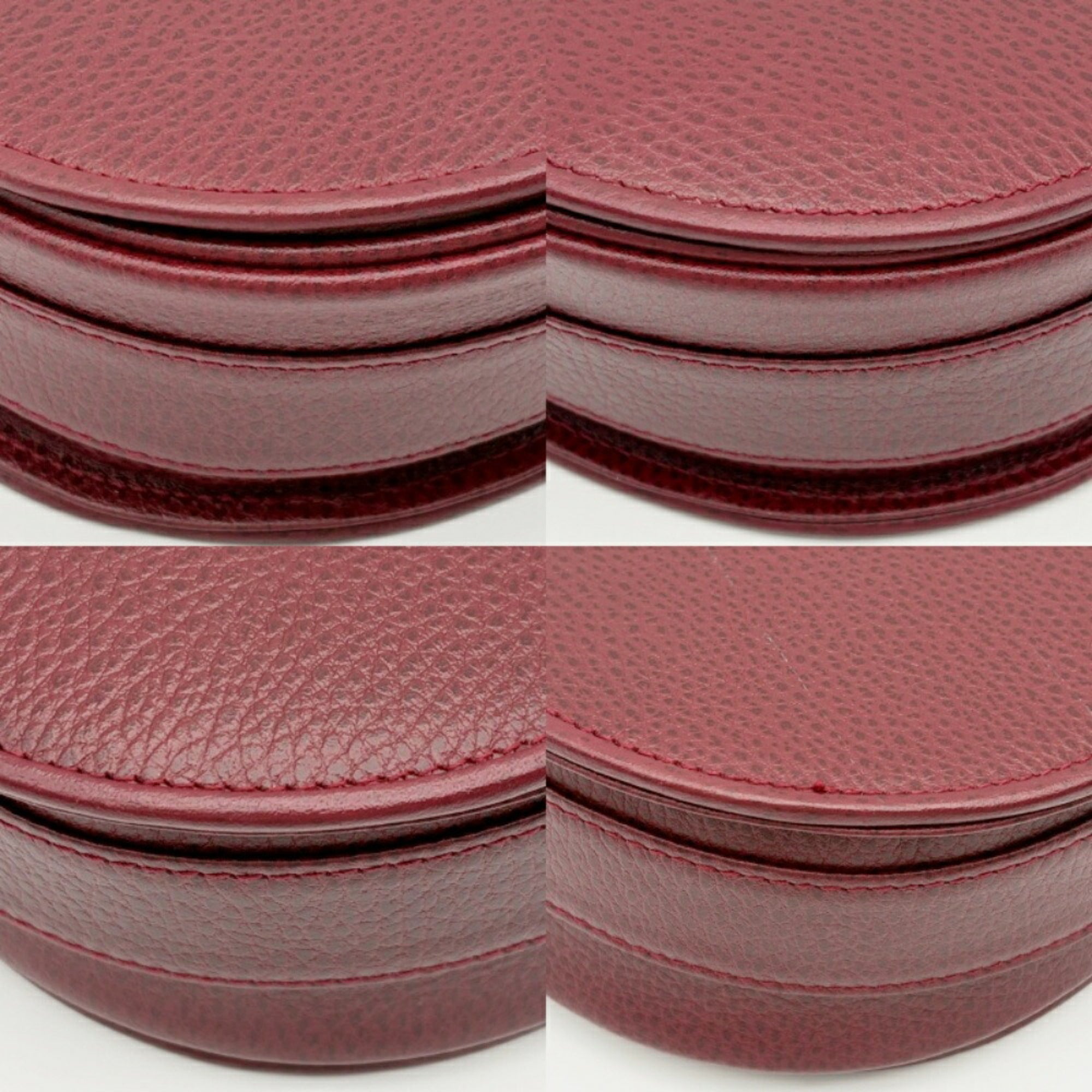 Cartier Bordeaux Leather Shoulder Bag (Pre-Owned)