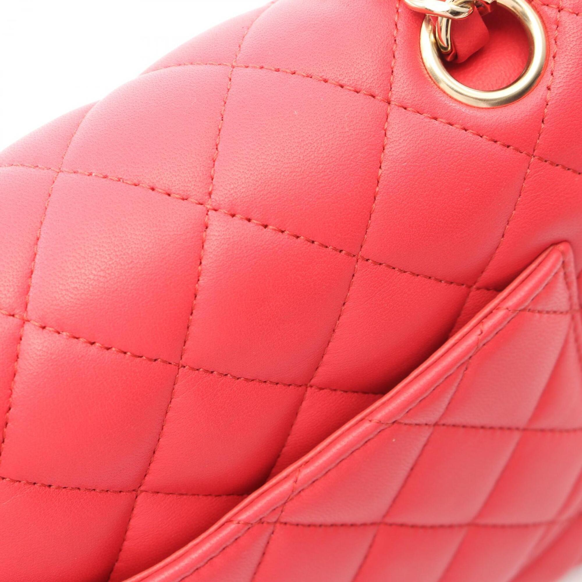 Chanel Pink Leather Handbag Shoulder Bag (Pre-Owned)
