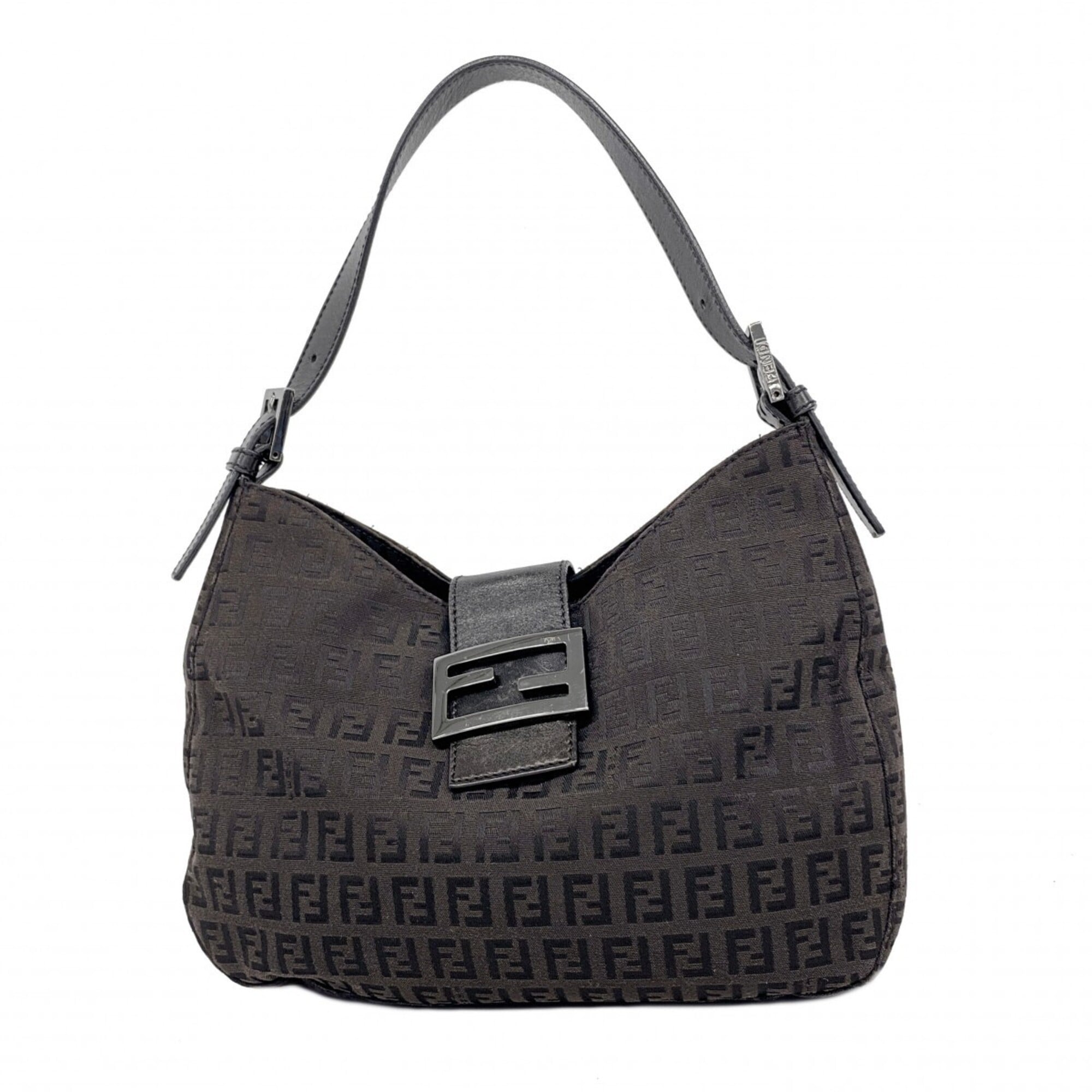 Fendi Black Nylon Canvas Handbag (Pre-Owned)