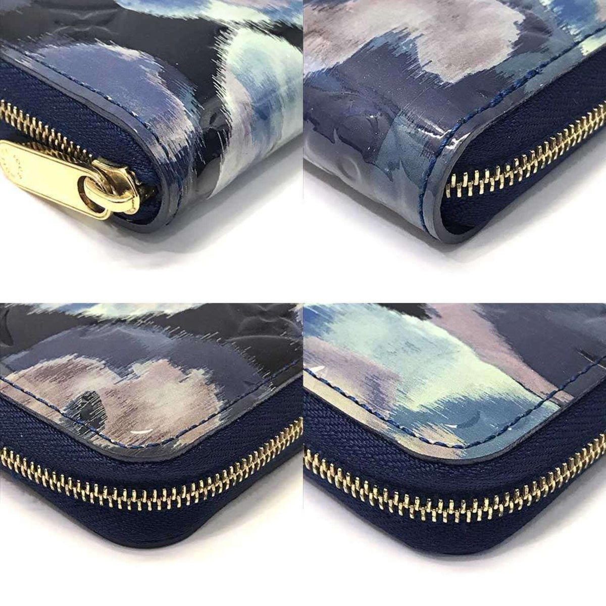 Louis Vuitton Vernis Grand Blue Vernis Coin Purse/Coin Case (Pre-Owned)