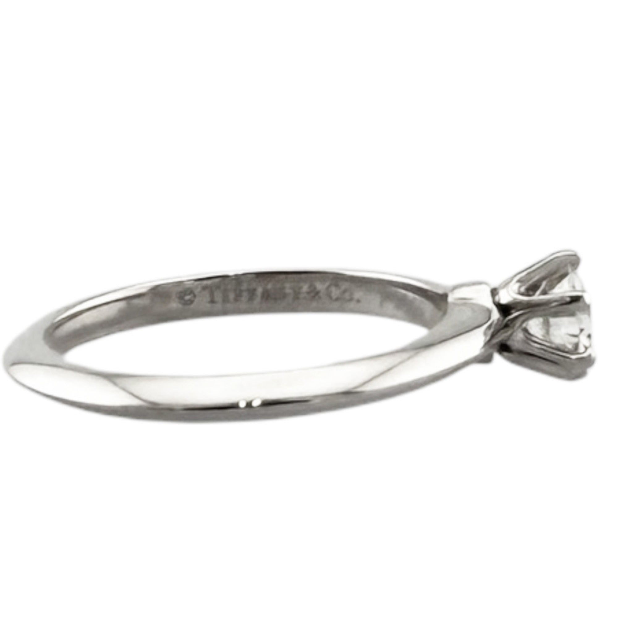 Tiffany Silver Platinum 950 Band Ring (Pre-Owned)