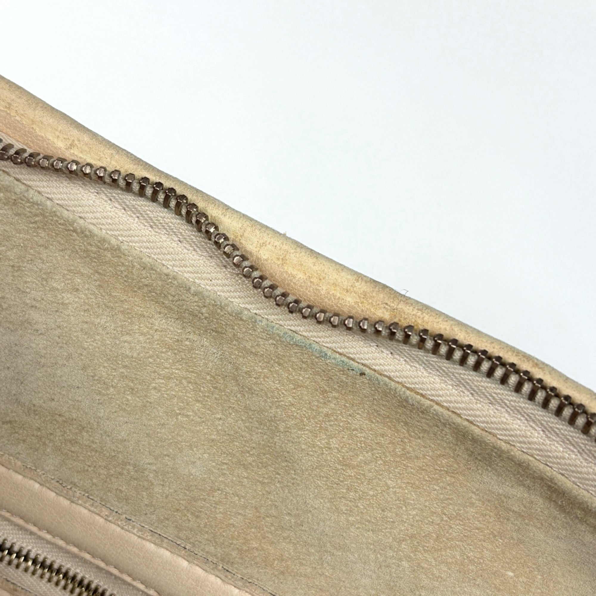 Bottega Veneta Intrecciato Light Beige Leather Handbag Shoulder Bag (Pre-Owned)