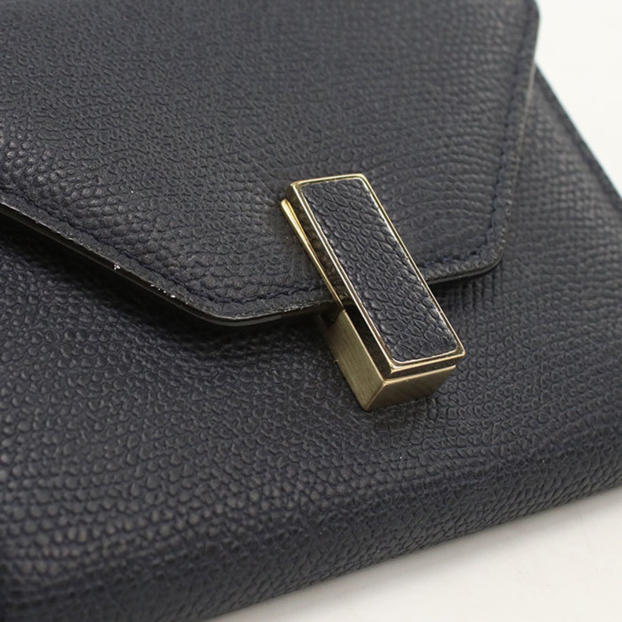 Valextra Navy Wallet (Tri-Fold) (Pre-Owned)