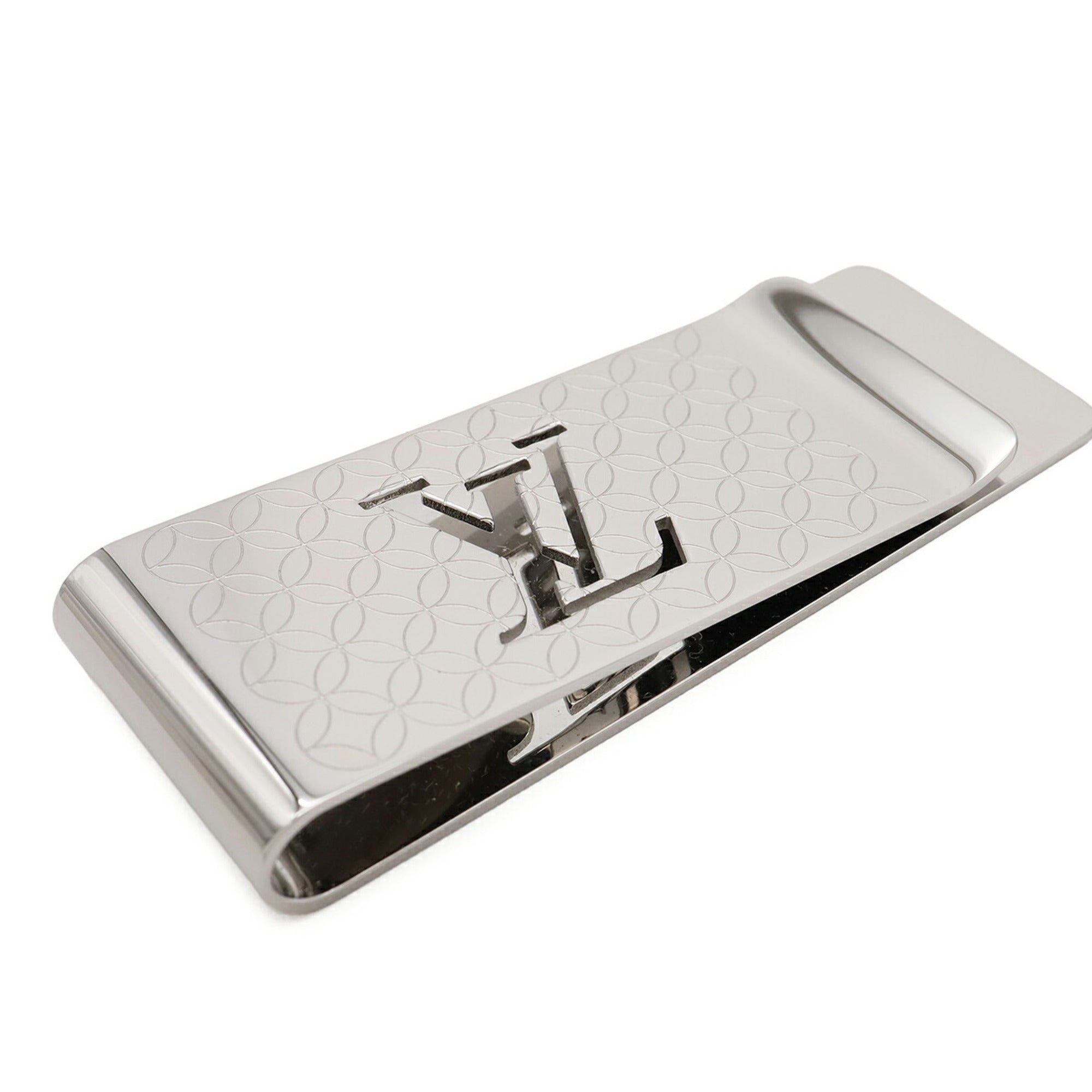 Louis Vuitton Silver Stainless Steel Money Clip (Pre-Owned)
