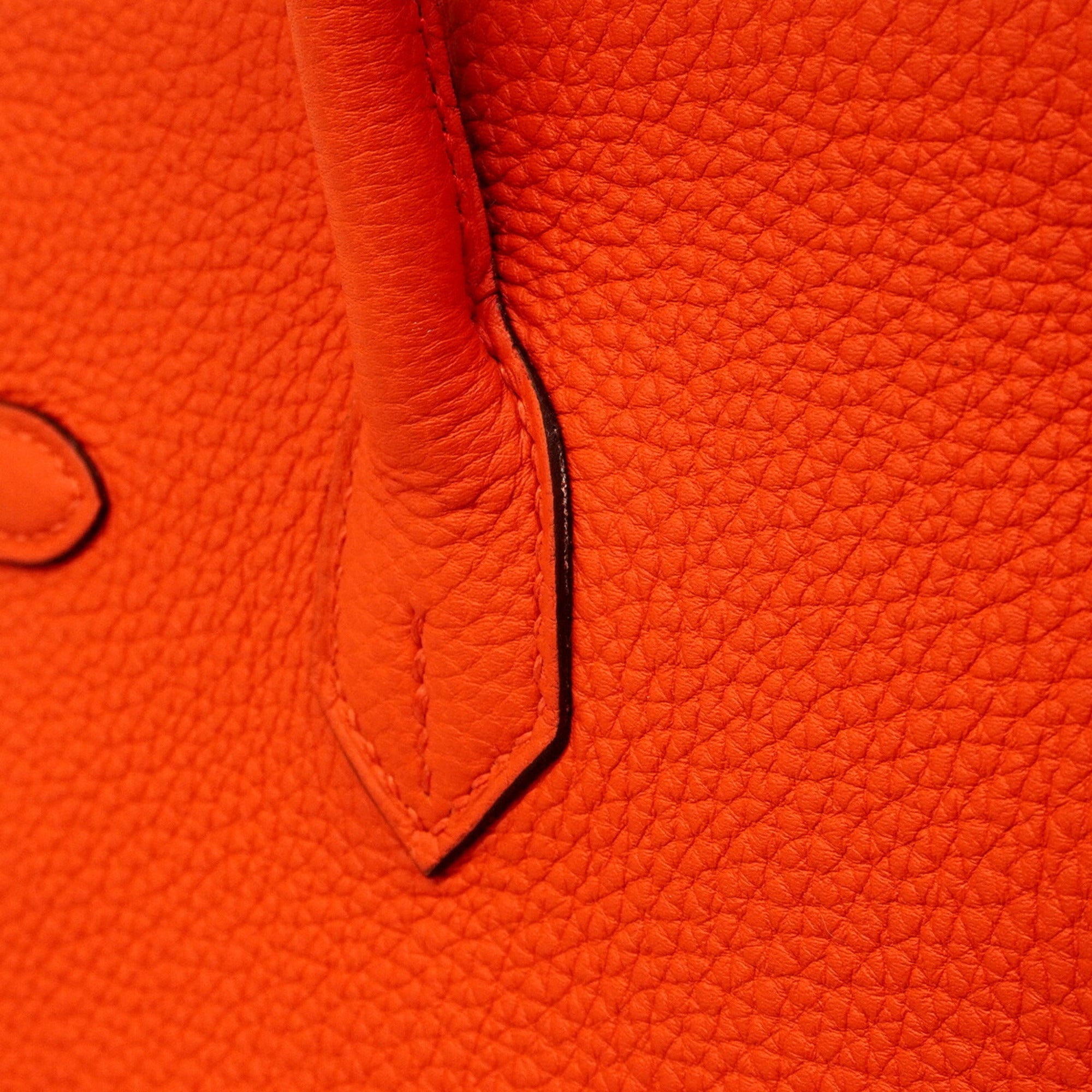 Hermes Red Color Togo Leather Handbag (Pre-Owned)