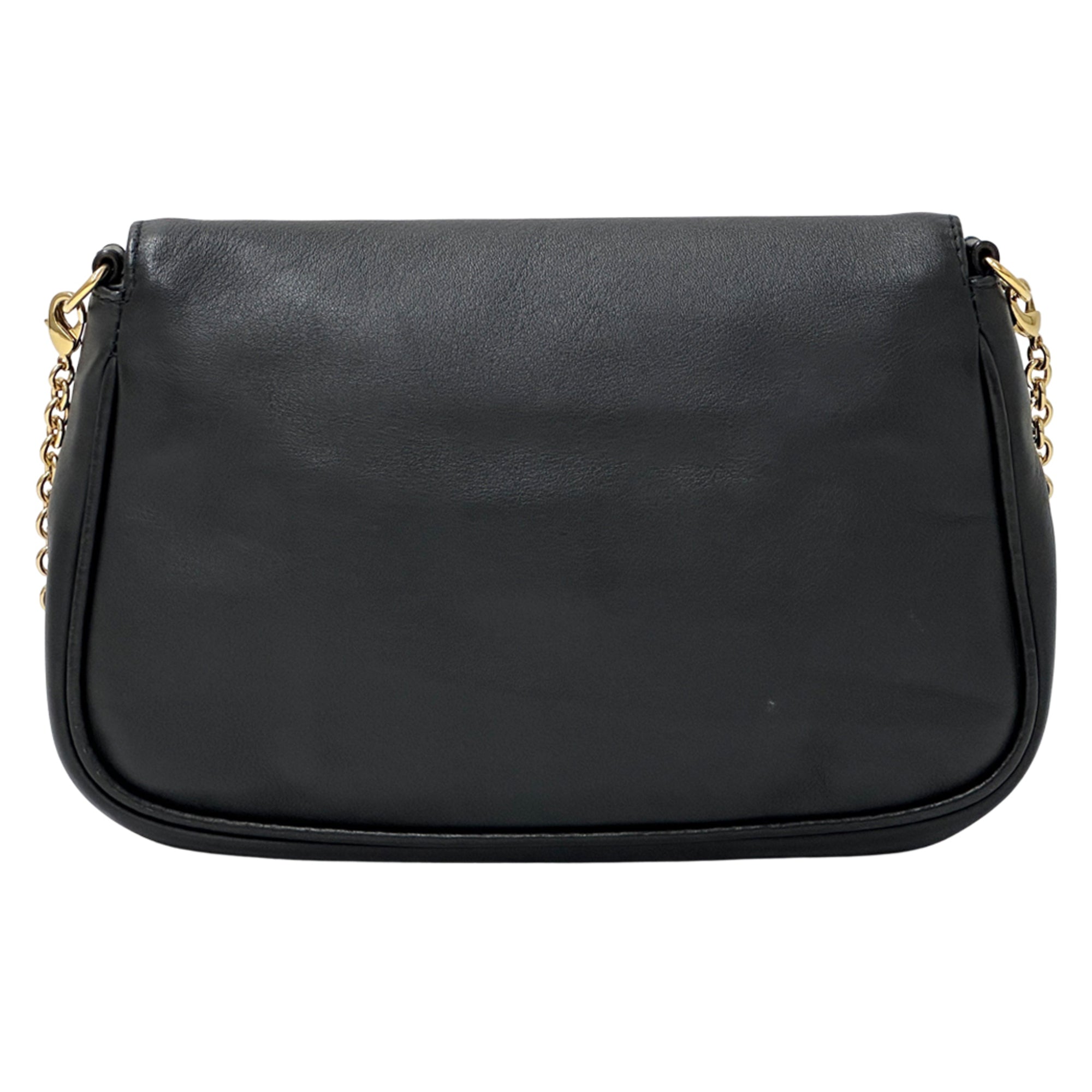 Fendi Black Leather Handbag Shoulder Bag (Pre-Owned)