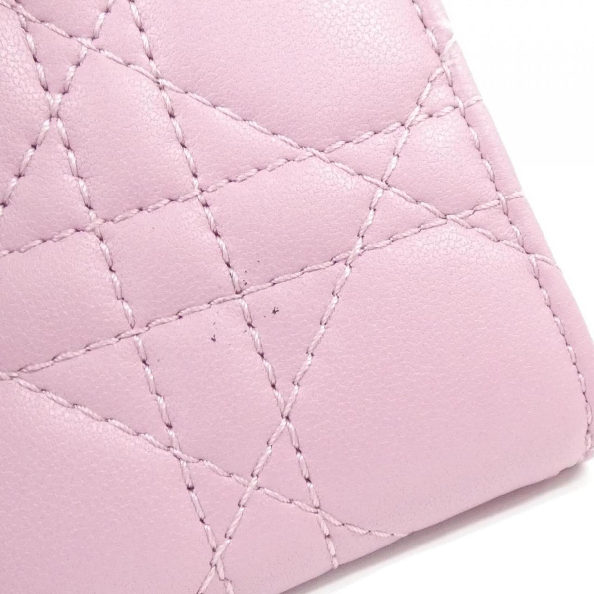 Christian Dior Pink Leather Wallet (Bi-Fold) (Pre-Owned)