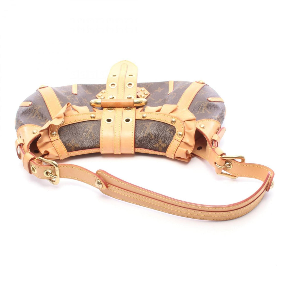 Louis Vuitton Brown Pvc Leather Handbag Shoulder Bag (Pre-Owned)