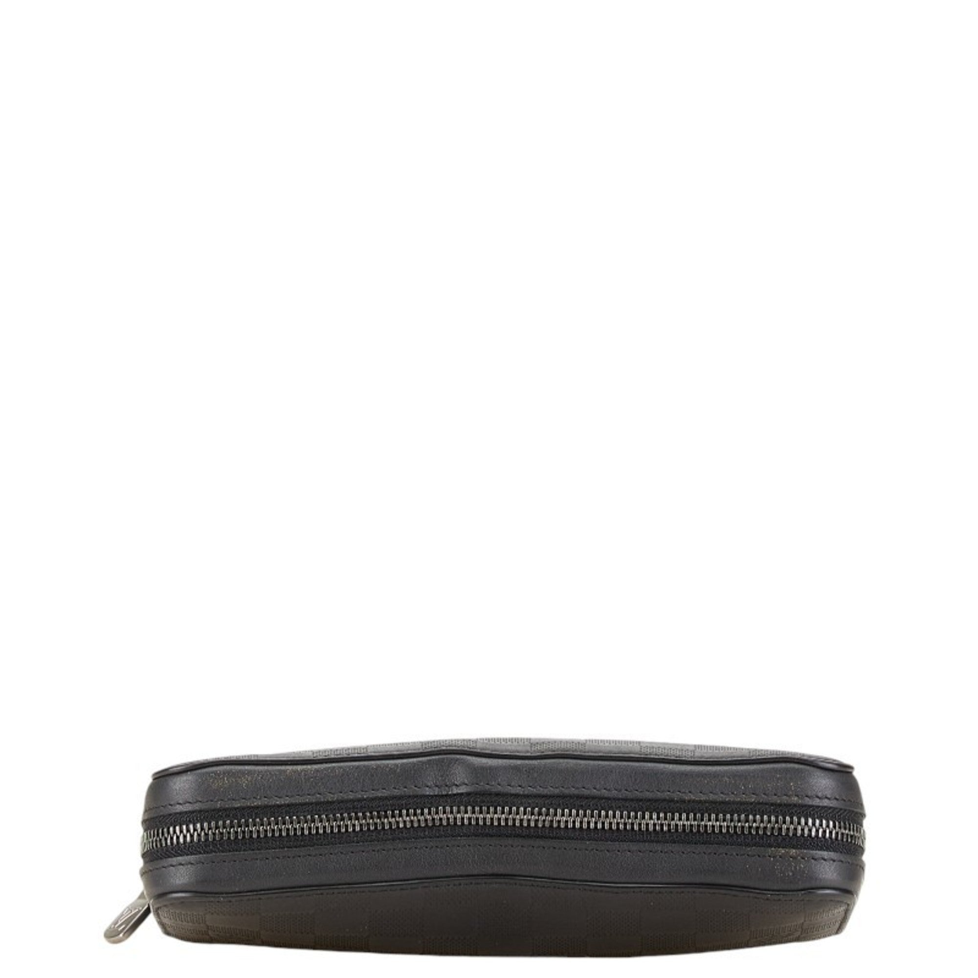 Louis Vuitton Damier Infini Black Onyx Pvc Leather Long Wallet (Bi-Fold) (Pre-Owned)