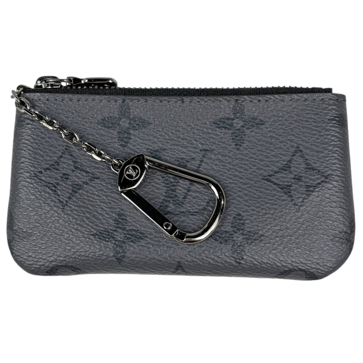 Louis Vuitton Black Noir Monogram Eclipse Monogram Reverse Coin Purse/Coin Case (Pre-Owned)