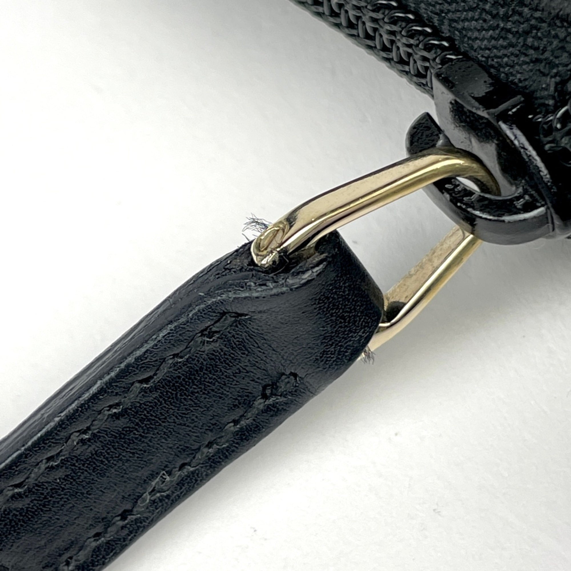 Gucci Black Nylon Leather Shoulder Bag (Pre-Owned)