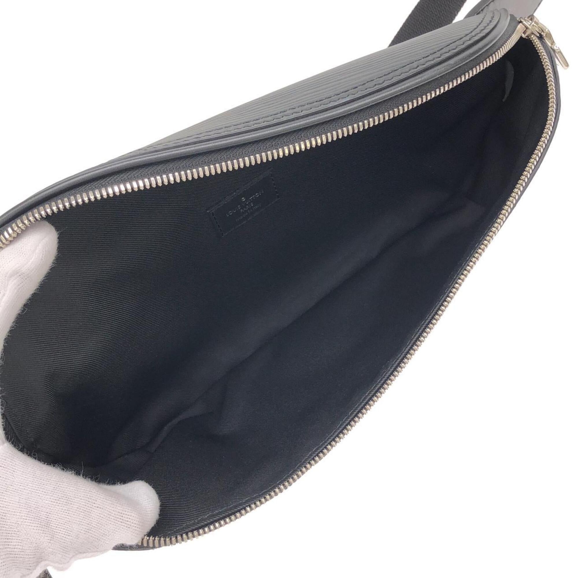 Louis Vuitton Black Coated Canvas Leather Shoulder Bag (Pre-Owned)