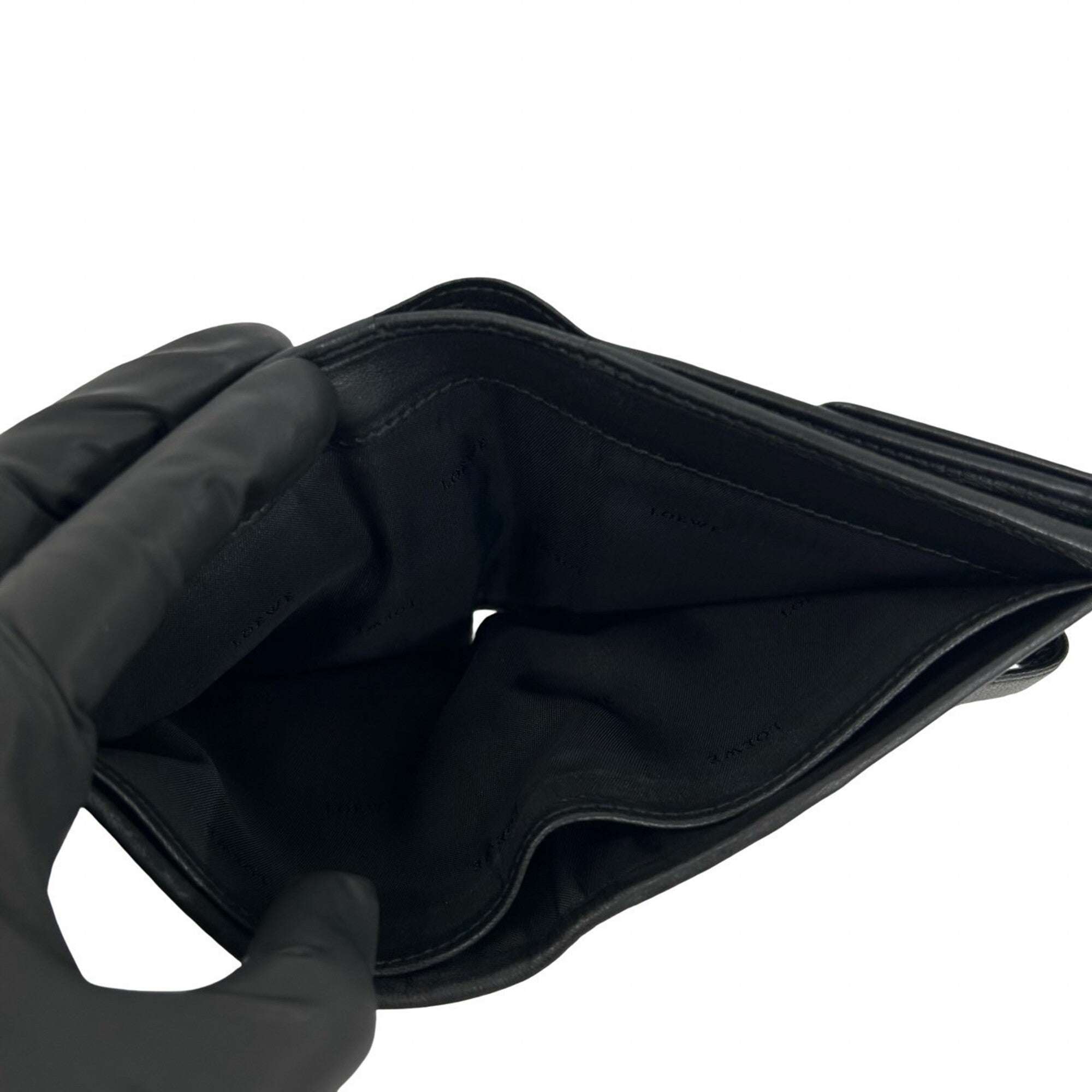 Loewe Black Leather Wallet (Bi-Fold) (Pre-Owned)