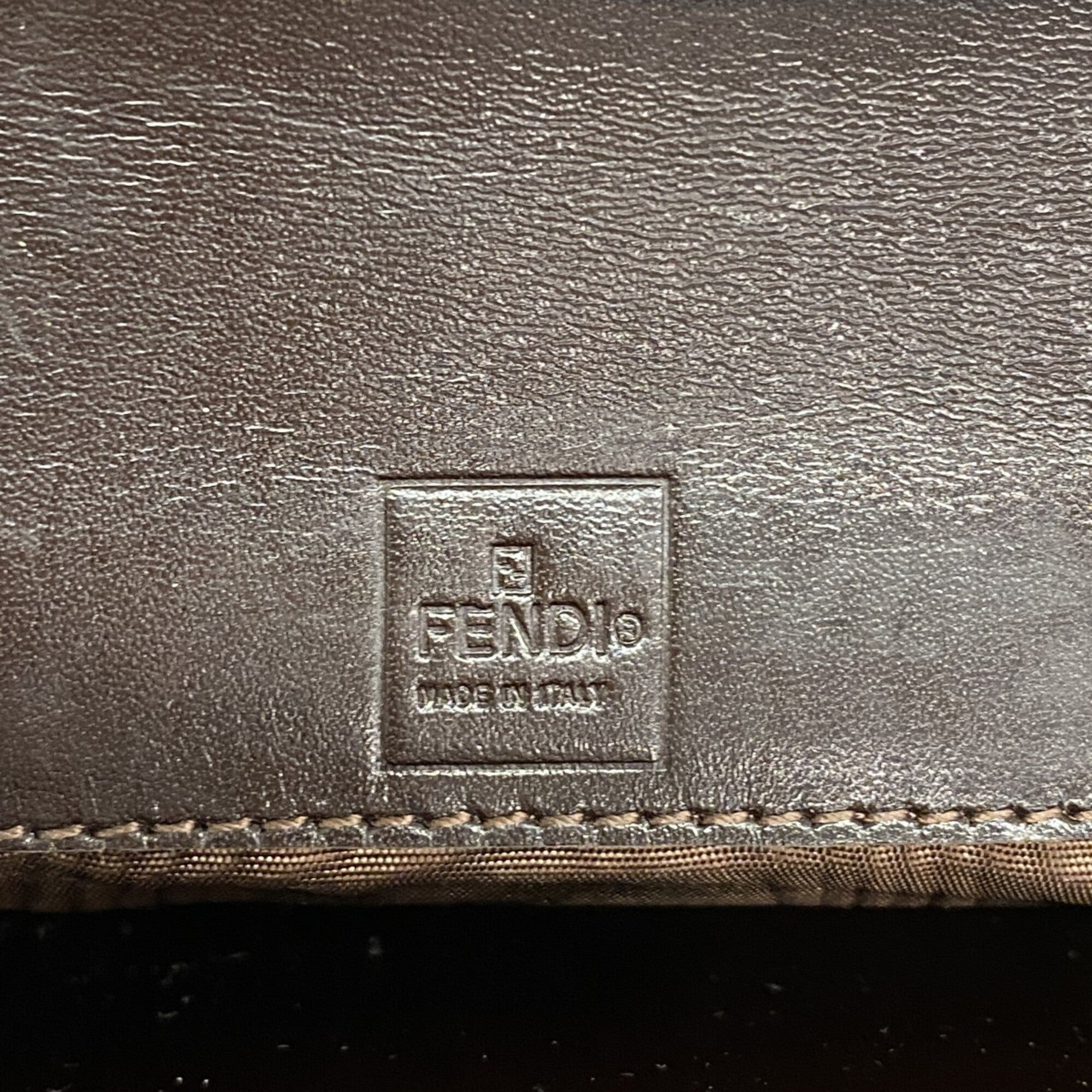 Fendi Brown Nylon Canvas Wallet (Bi-Fold) (Pre-Owned)
