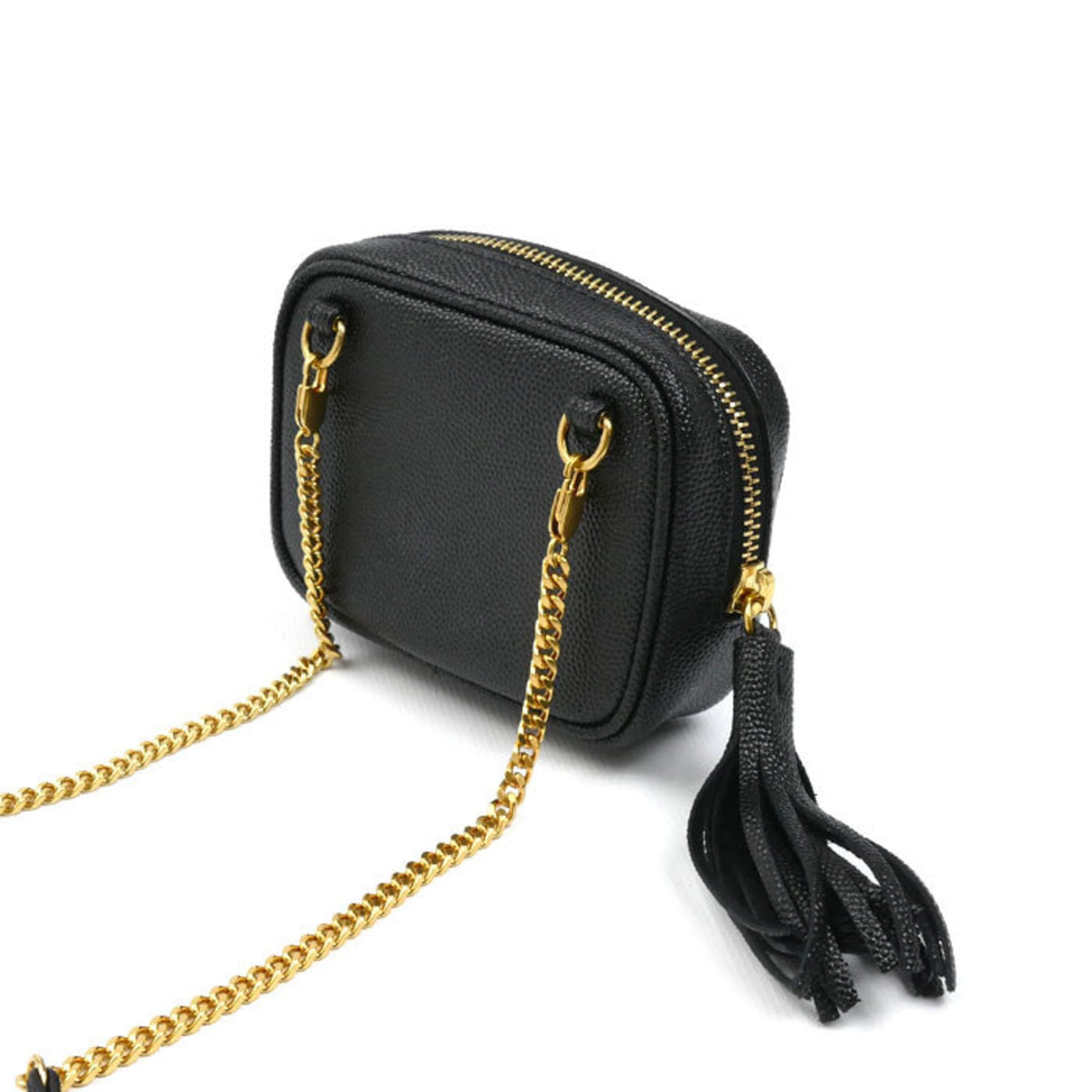 Saint Laurent Black Leather Shoulder Bag (Pre-Owned)
