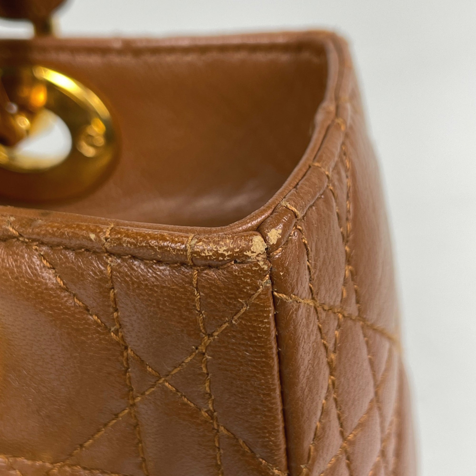 Christian Dior Brown Leather Handbag (Pre-Owned)