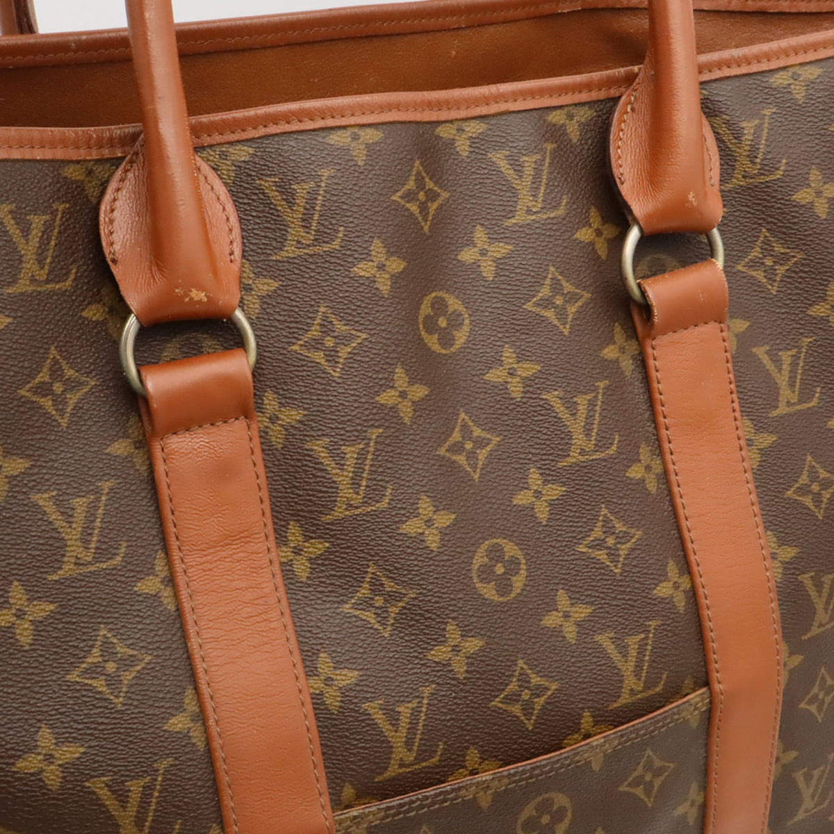 Louis Vuitton Brown Vinyl Tote Bag (Pre-Owned)