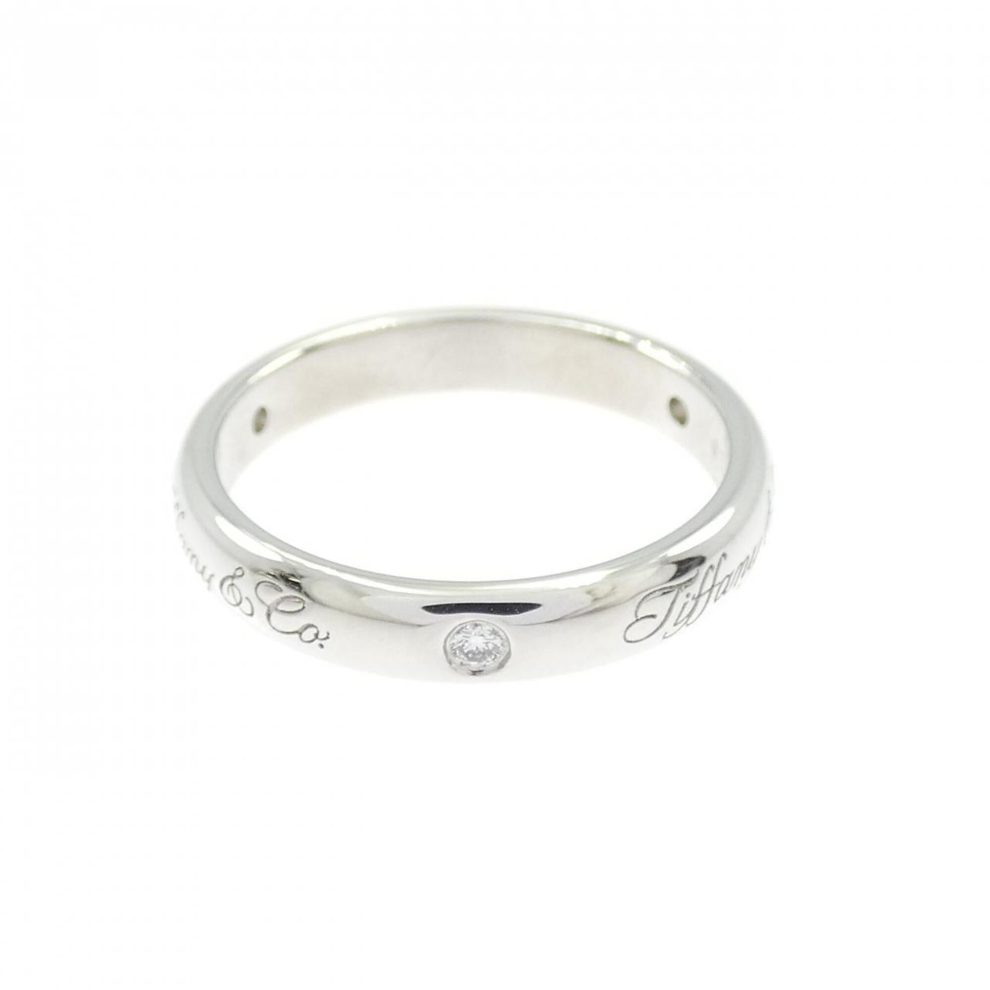 Tiffany Platinum Platinum 950 Band Ring (Pre-Owned)