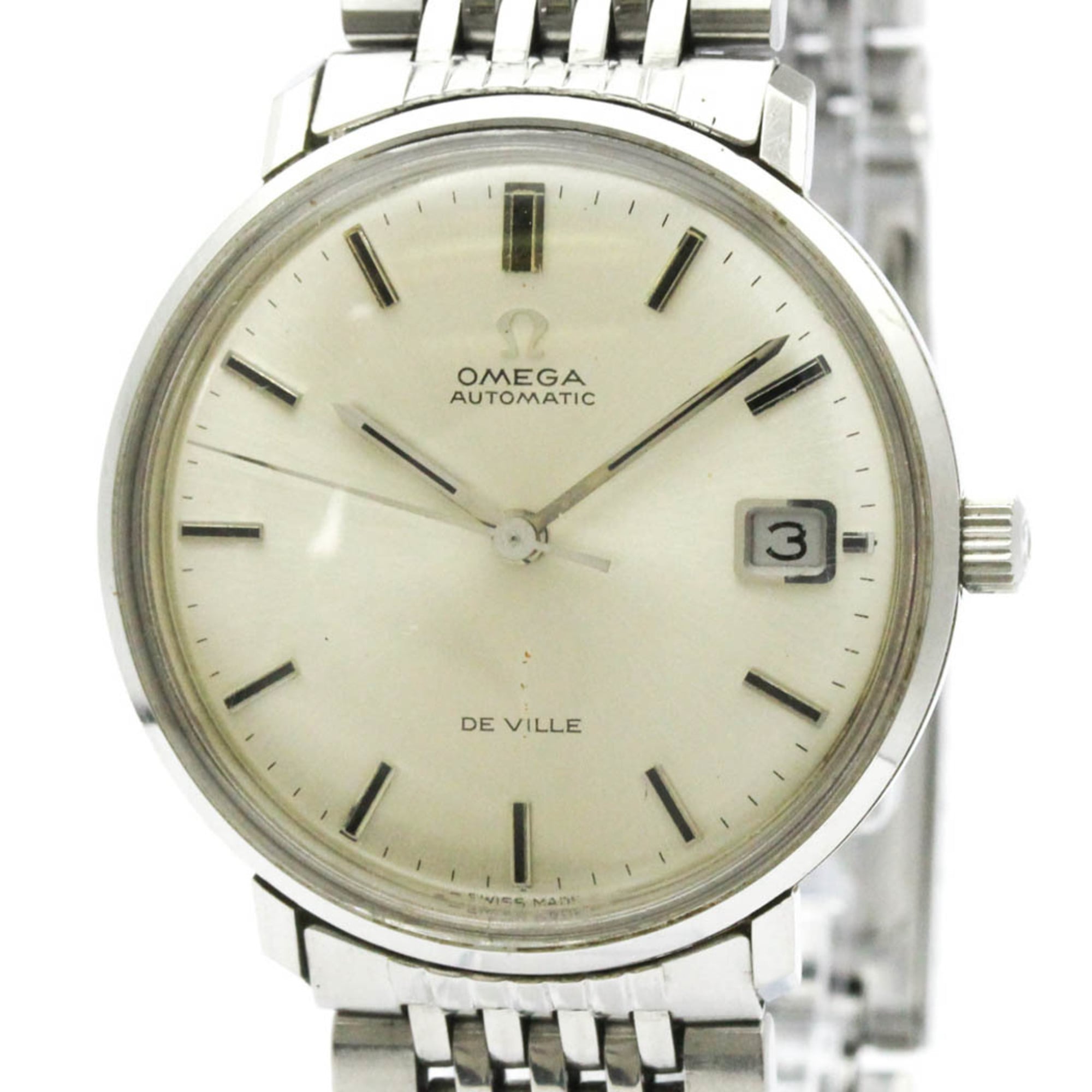 Omega Vintage De Ville Automatic Watch Stainless Steel Watch (Pre-Owned)