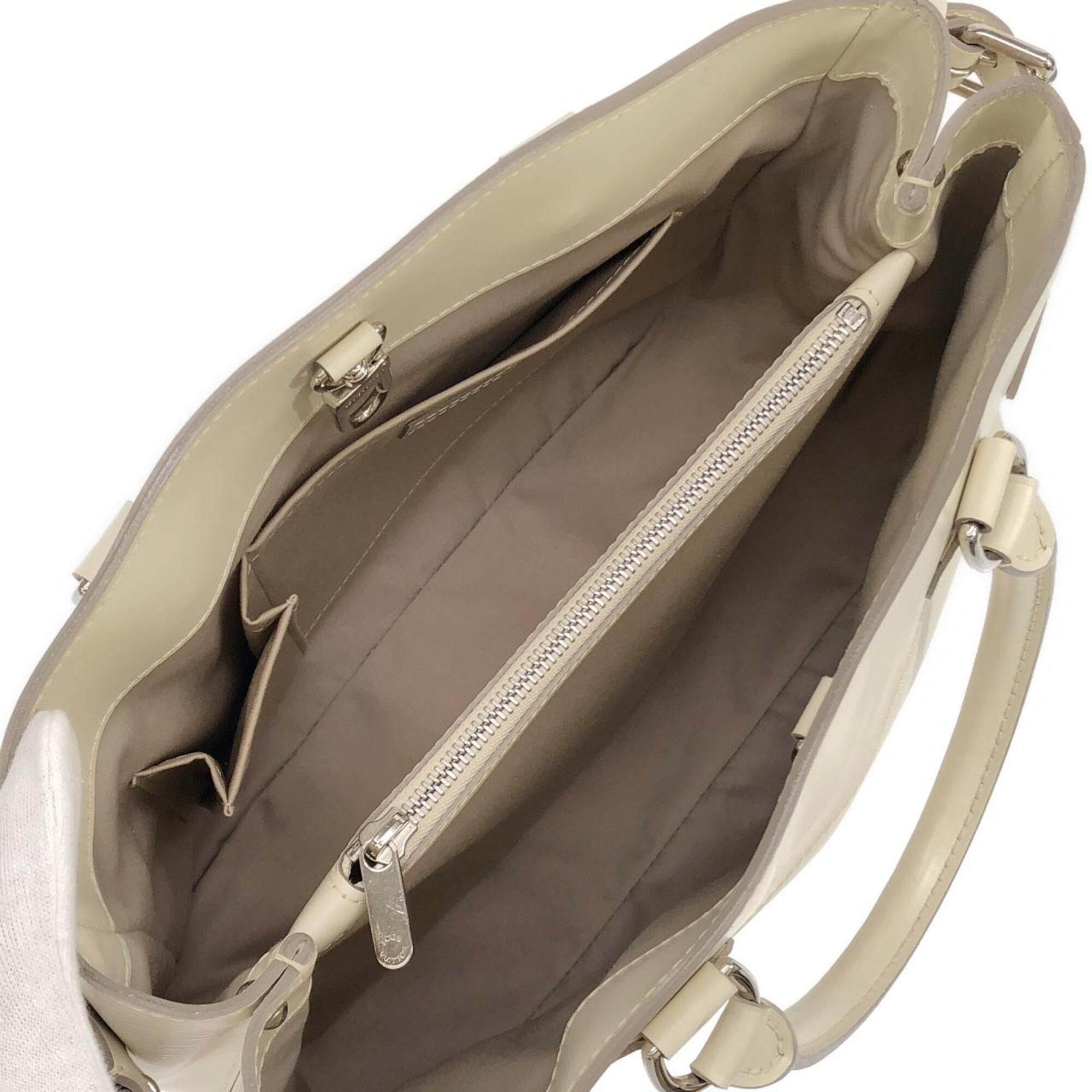 Louis Vuitton Lv Off White Leather Handbag (Pre-Owned)