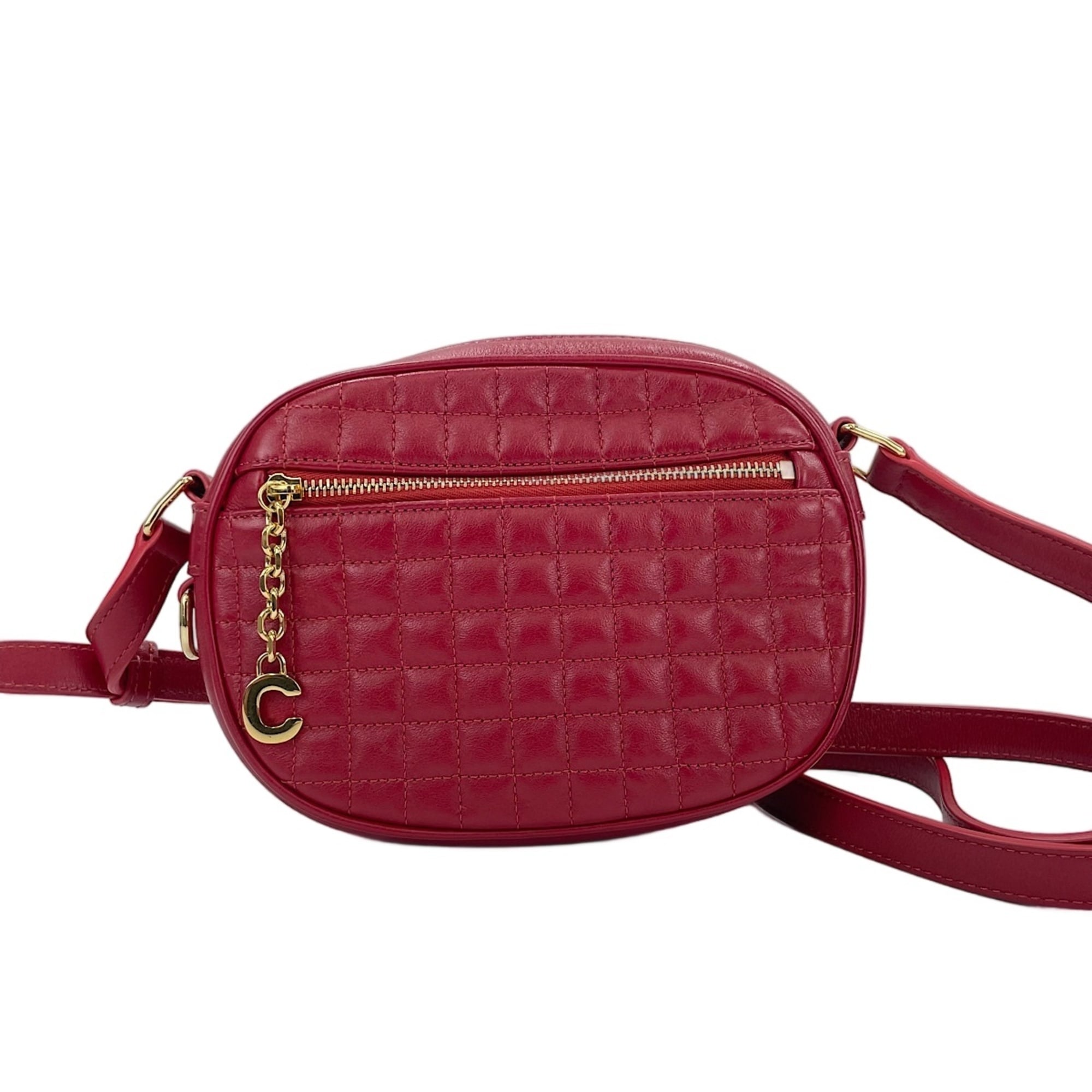 Celine Red Color Shoulder Bag (Pre-Owned)
