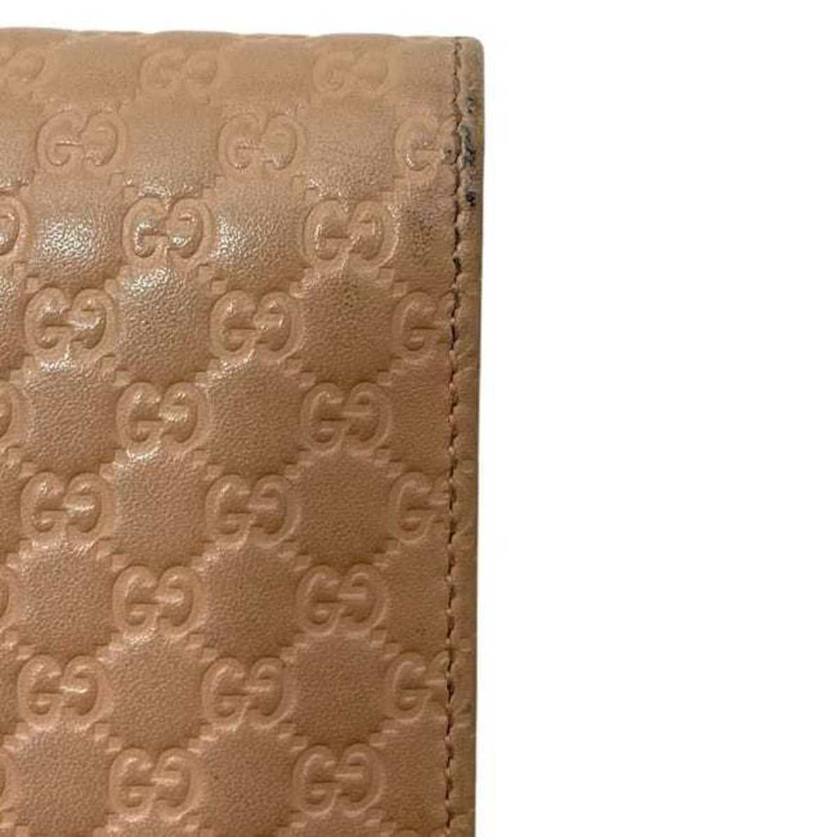 Gucci Microguccissima Beige Micro Gg Leather Long Wallet (Bi-Fold) (Pre-Owned)