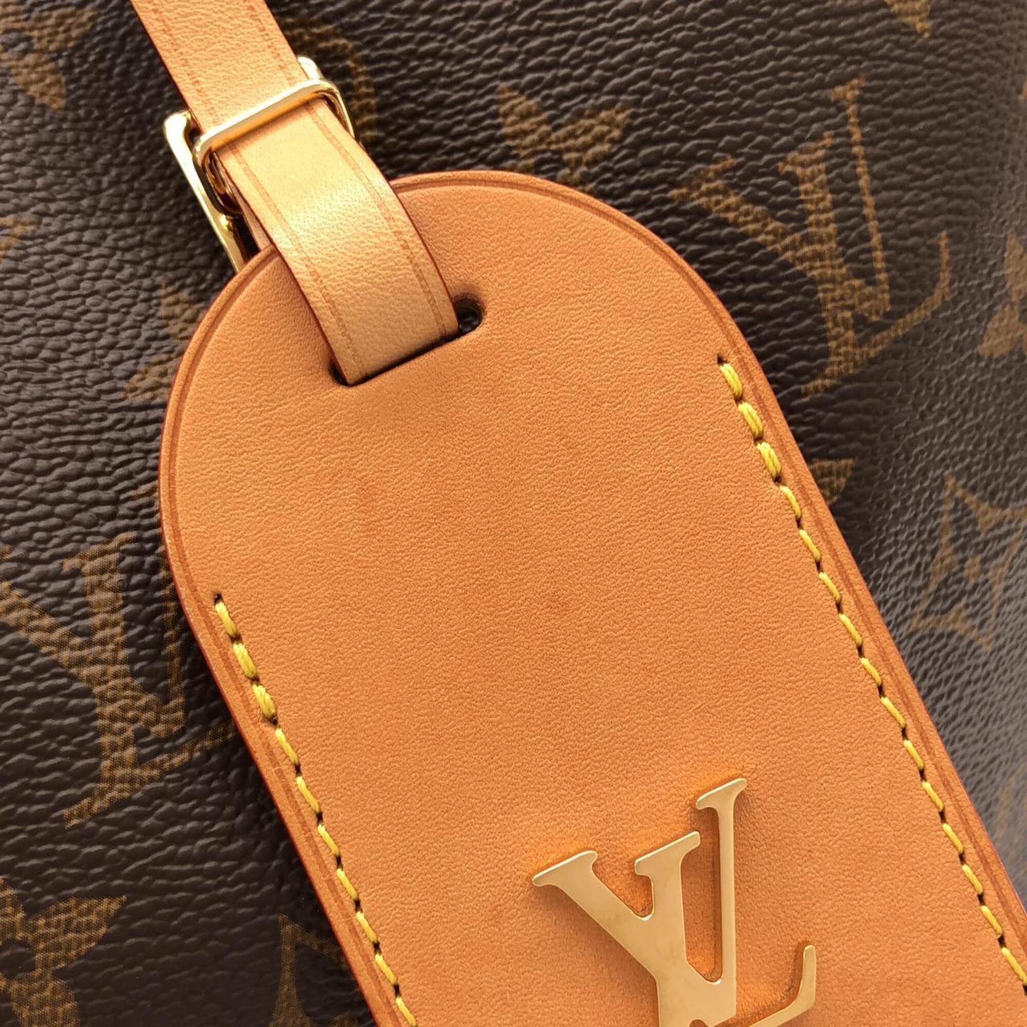 Louis Vuitton Marron Coated Canvas Handbag Pouch (Pre-Owned)