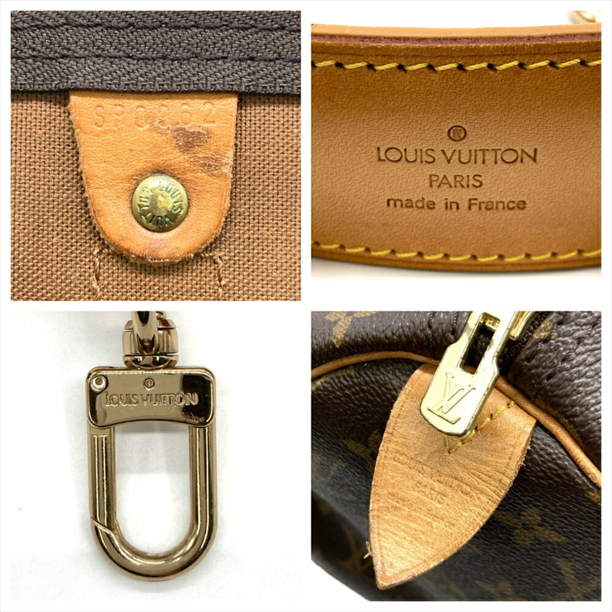 Louis Vuitton Brown Monogram Canvas Boston Bag (Pre-Owned)