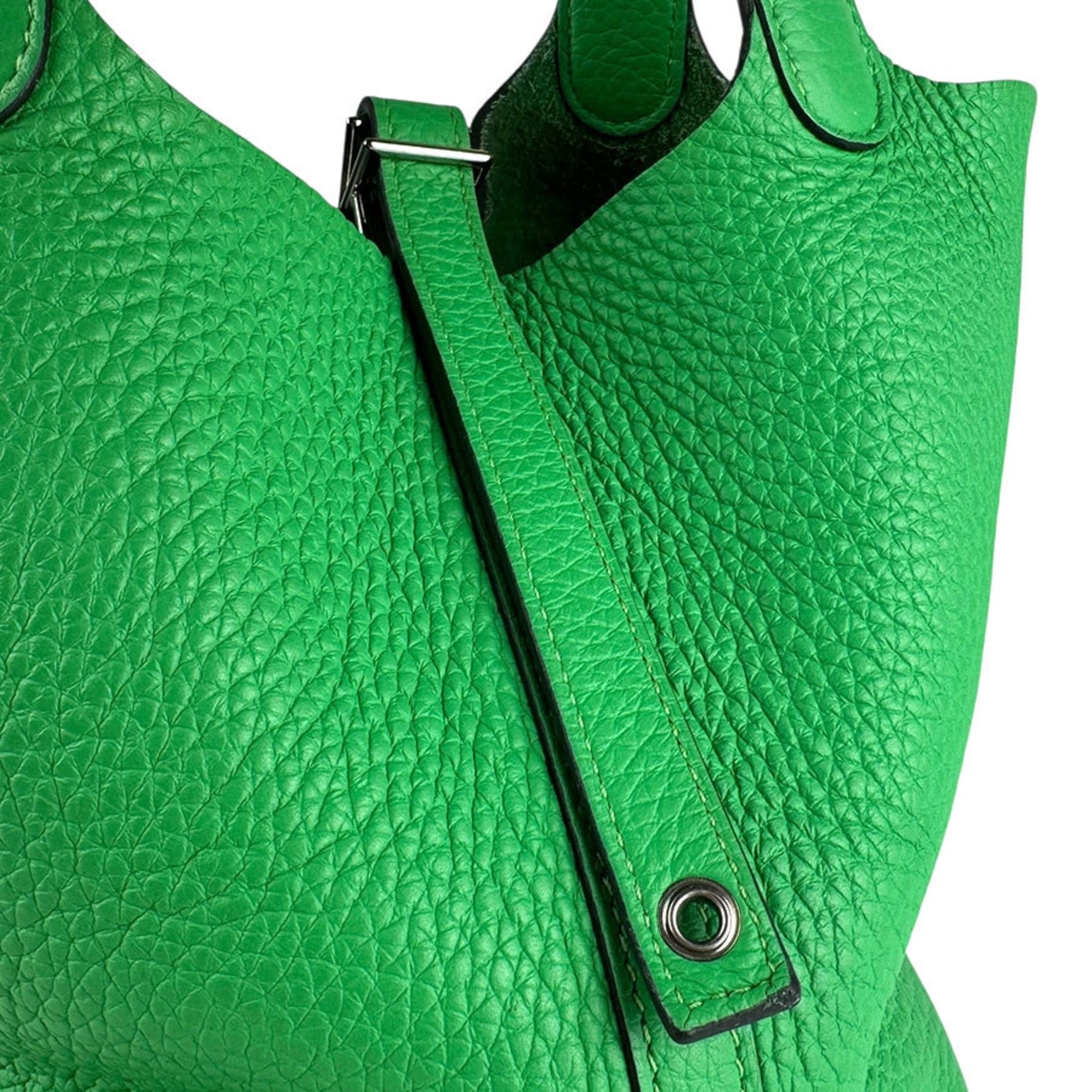 Hermes Taurillon Clemence Leather Handbag (Pre-Owned)