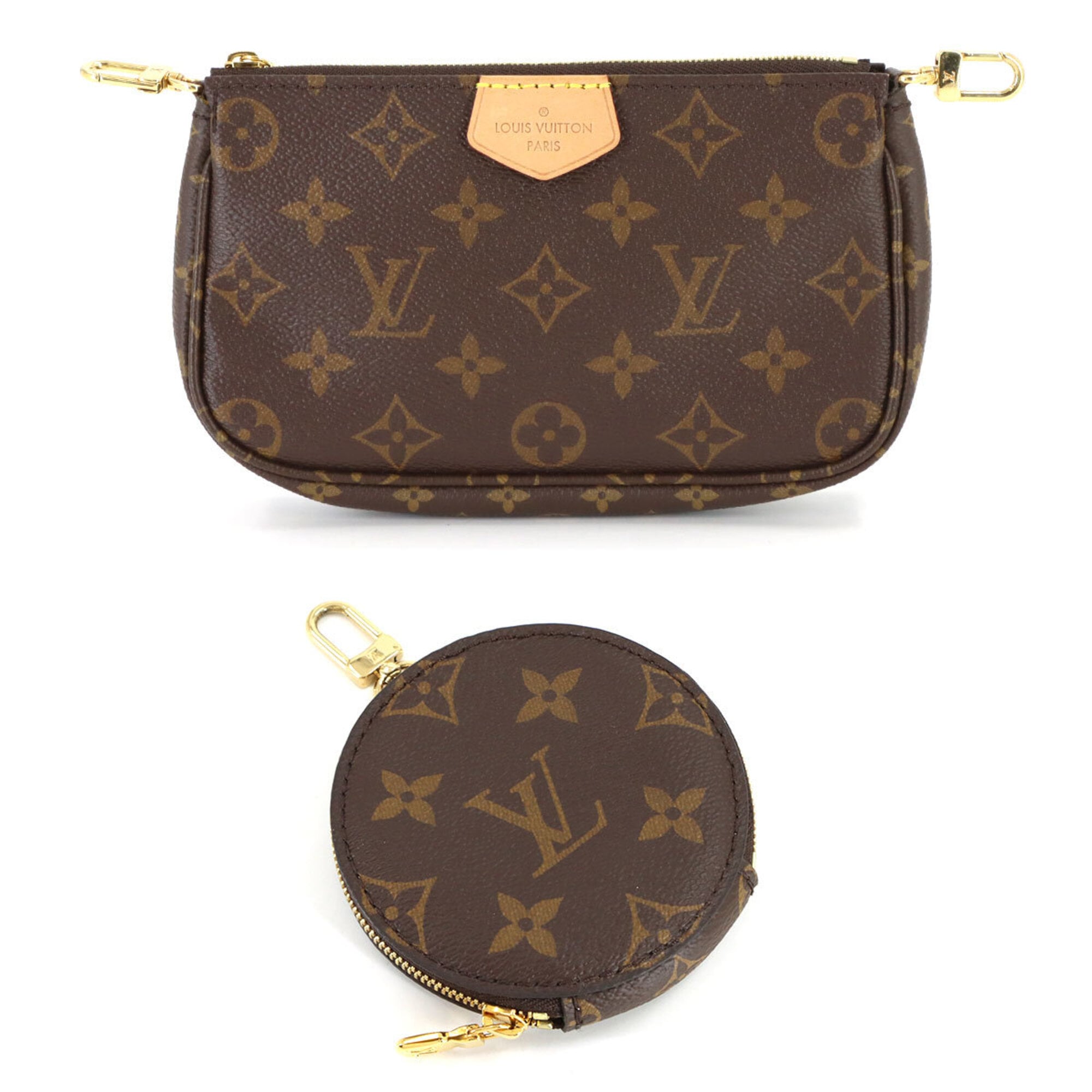 Louis Vuitton Monogram Rose Clair Monogram Handbag Pochette Pouch Shoulder Bag (Pre-Owned)