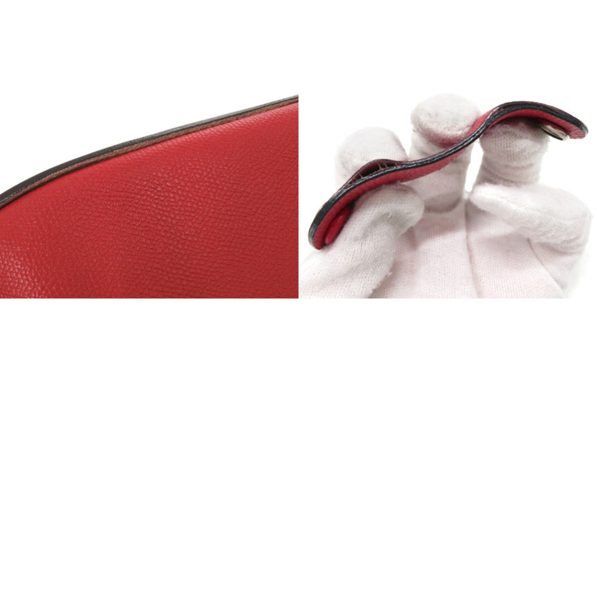 Valextra Red Color Leather Tote Bag (Pre-Owned)