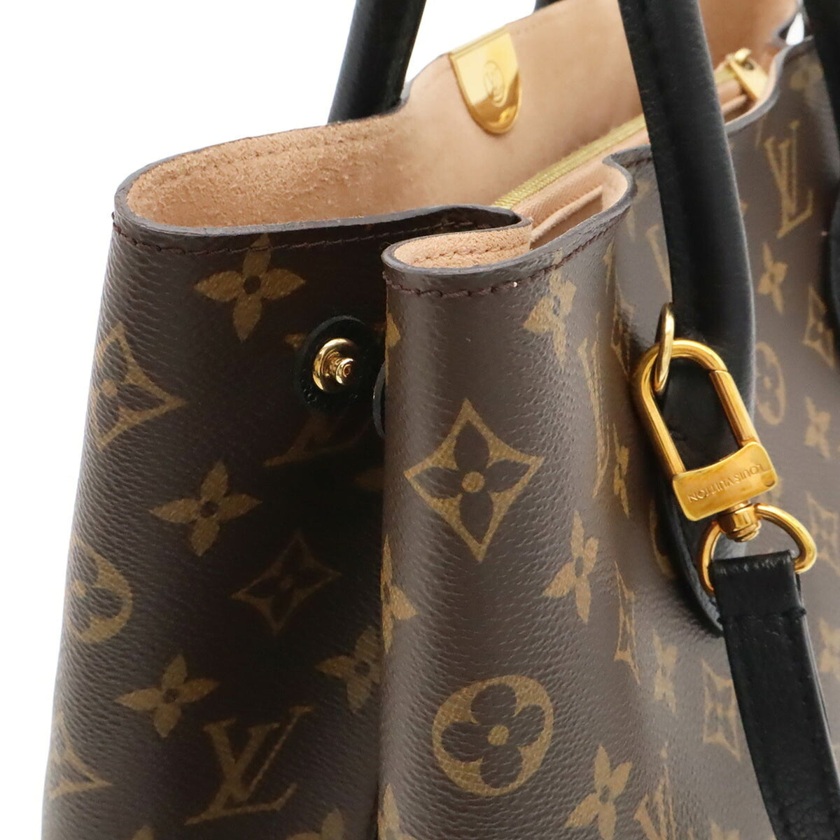Louis Vuitton Brown Monogram Canvas Handbag Shoulder Bag (Pre-Owned)