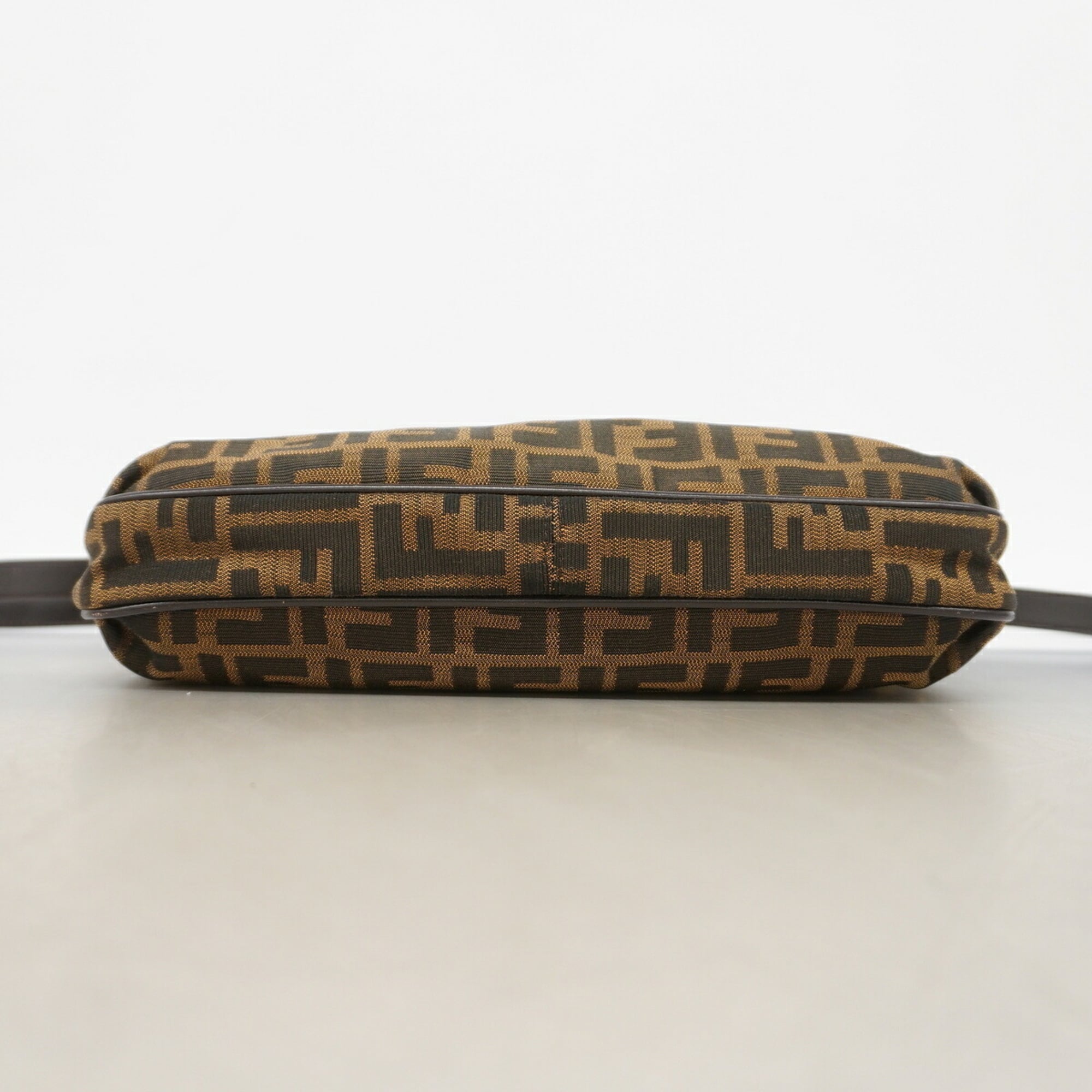 Fendi Brown Nylon Canvas Shoulder Bag (Pre-Owned)