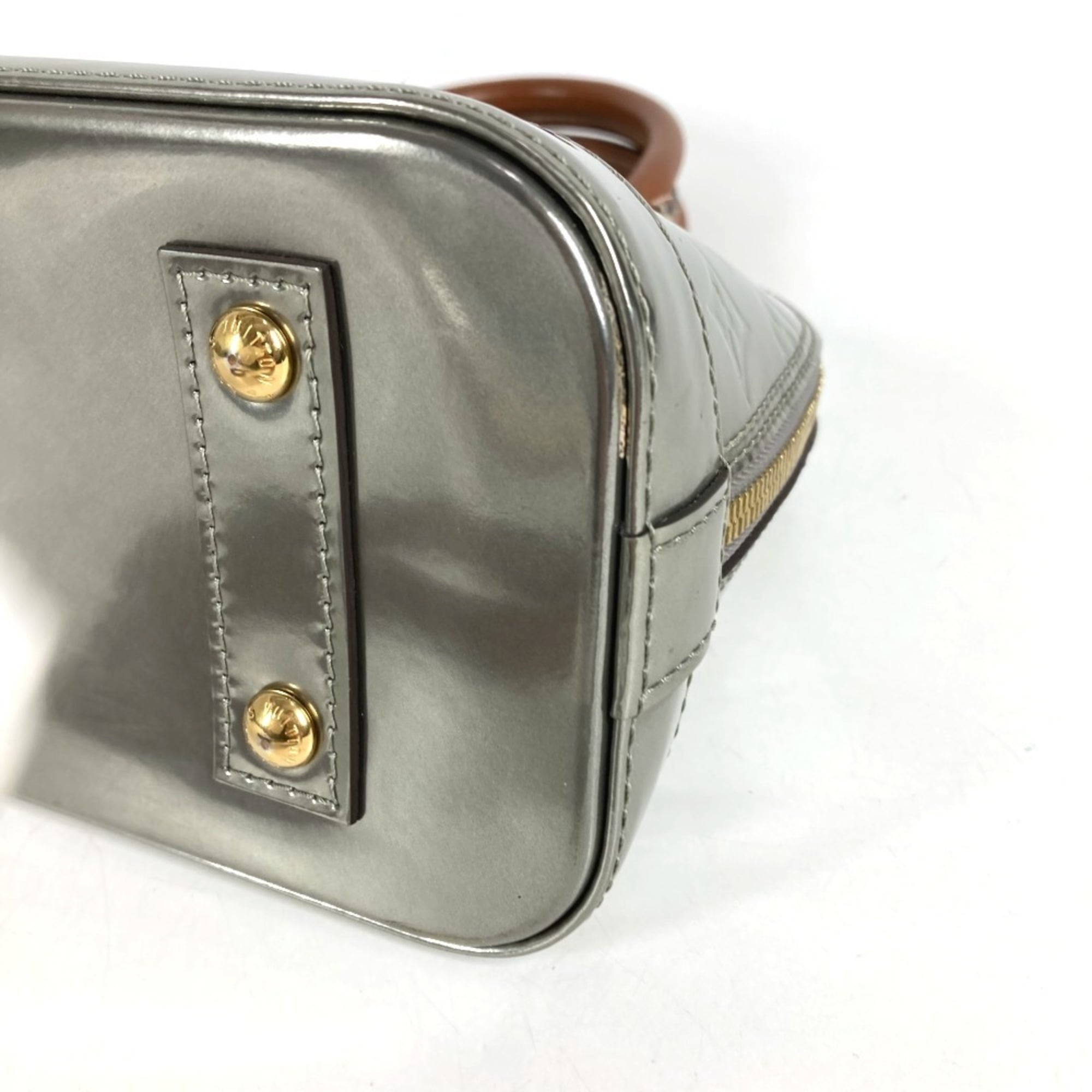 Louis Vuitton Monogram Vernis Argent Silver Monogram Vernis Handbag Shoulder Bag Tote Bag (Pre-Owned)