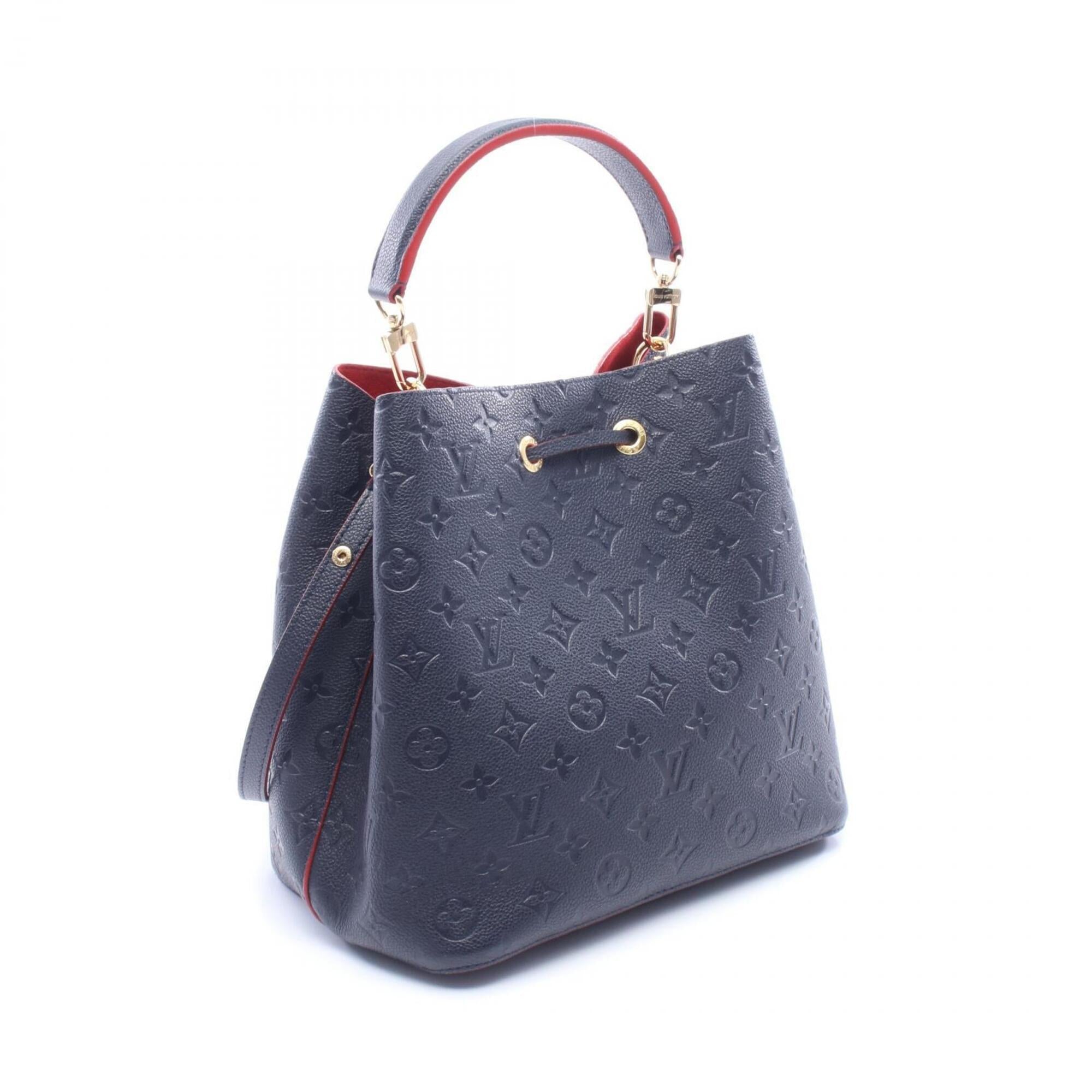 Louis Vuitton Marine Rouge Navy Monogram Empreinte Handbag (Pre-Owned)