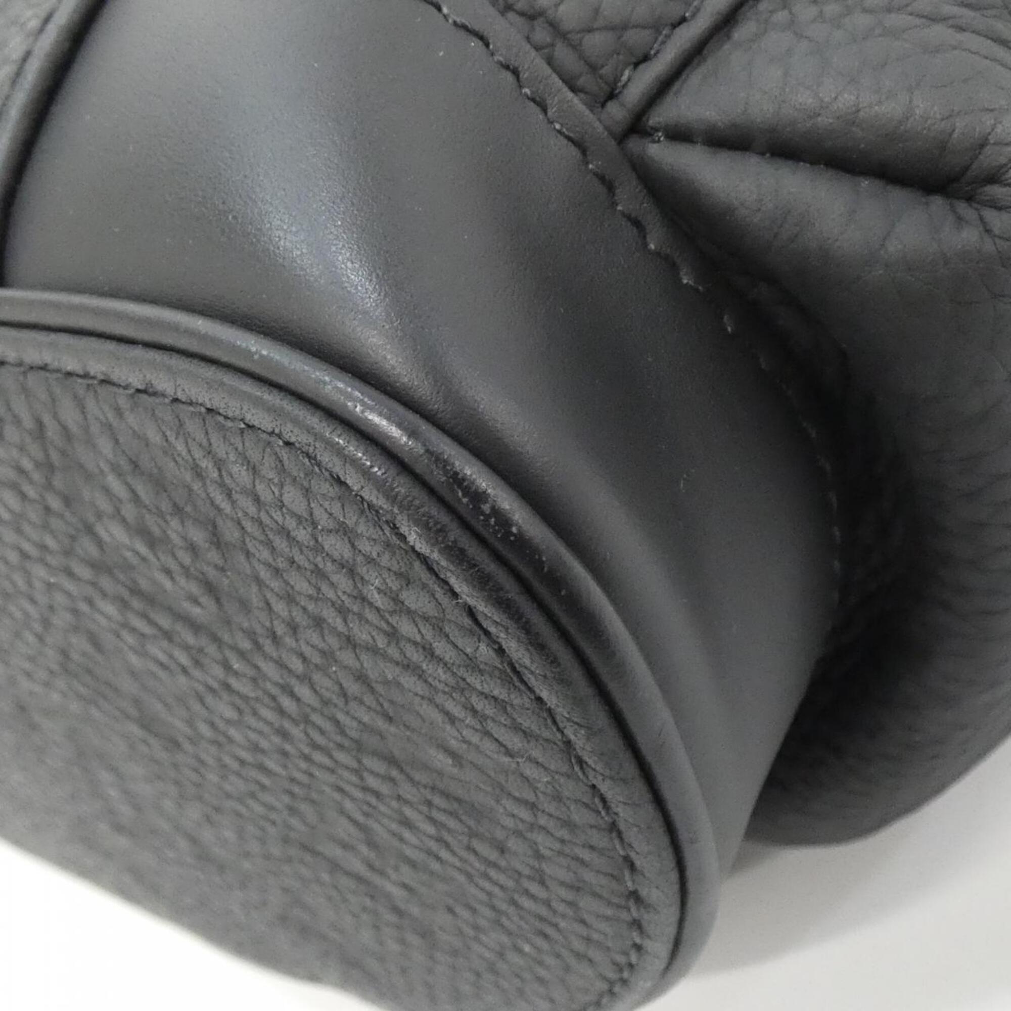 Louis Vuitton Black Leather Backpack (Pre-Owned)